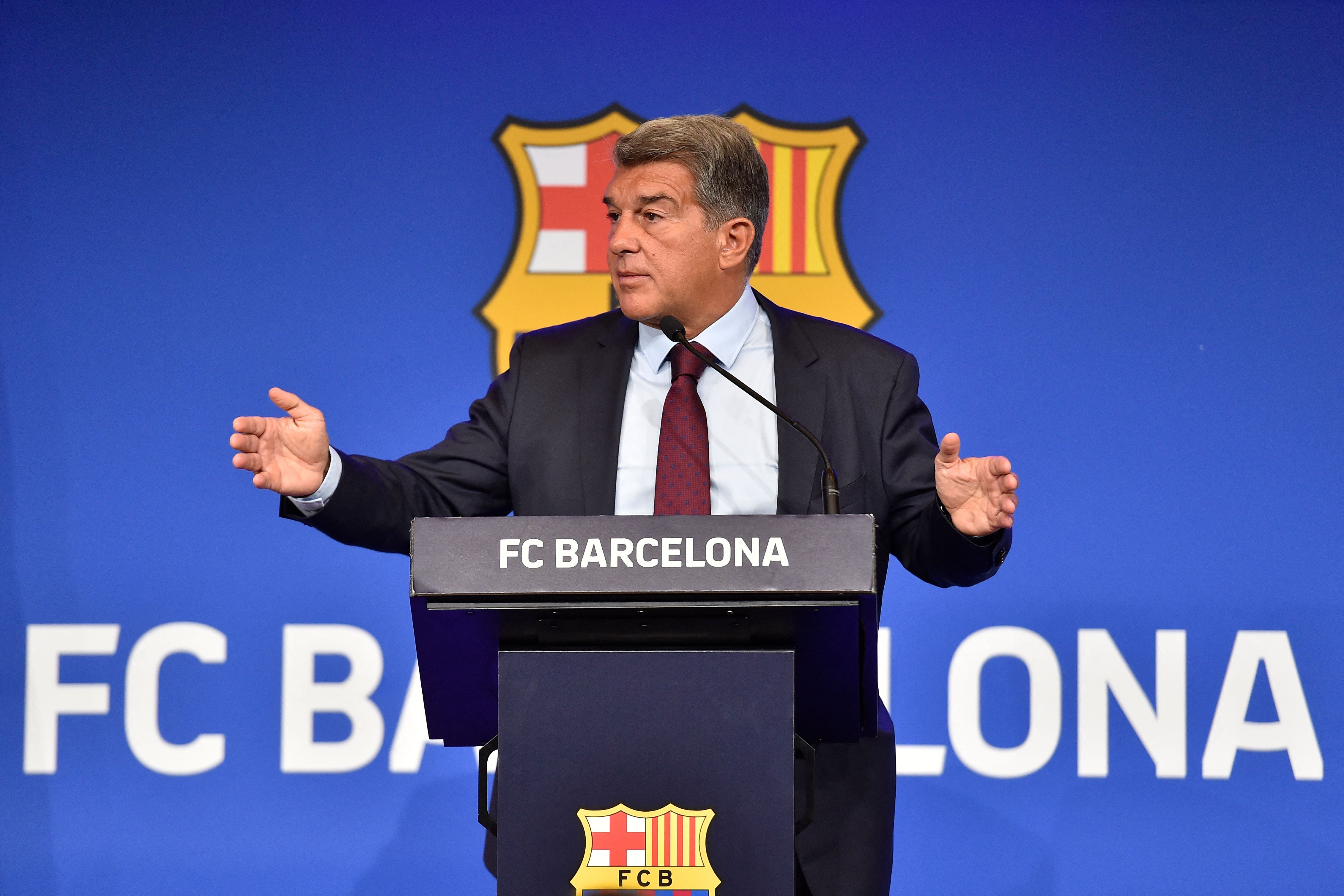 Joan Laporta, President of FC Barcelona, explains Lionel Messi’s exit on Friday