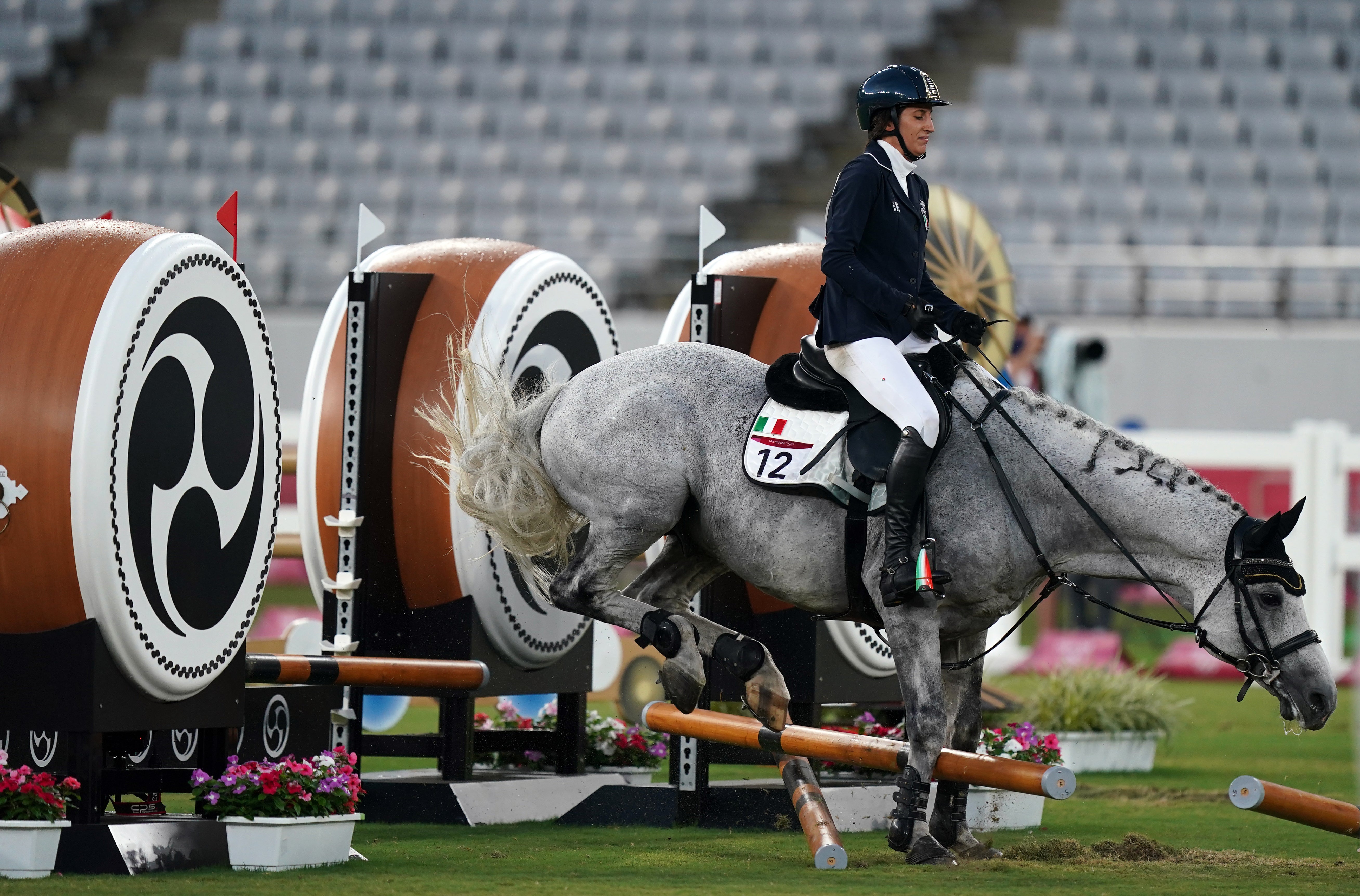 The show-jumping can be make or break in modern pentathlon (Mike Egerton/PA)