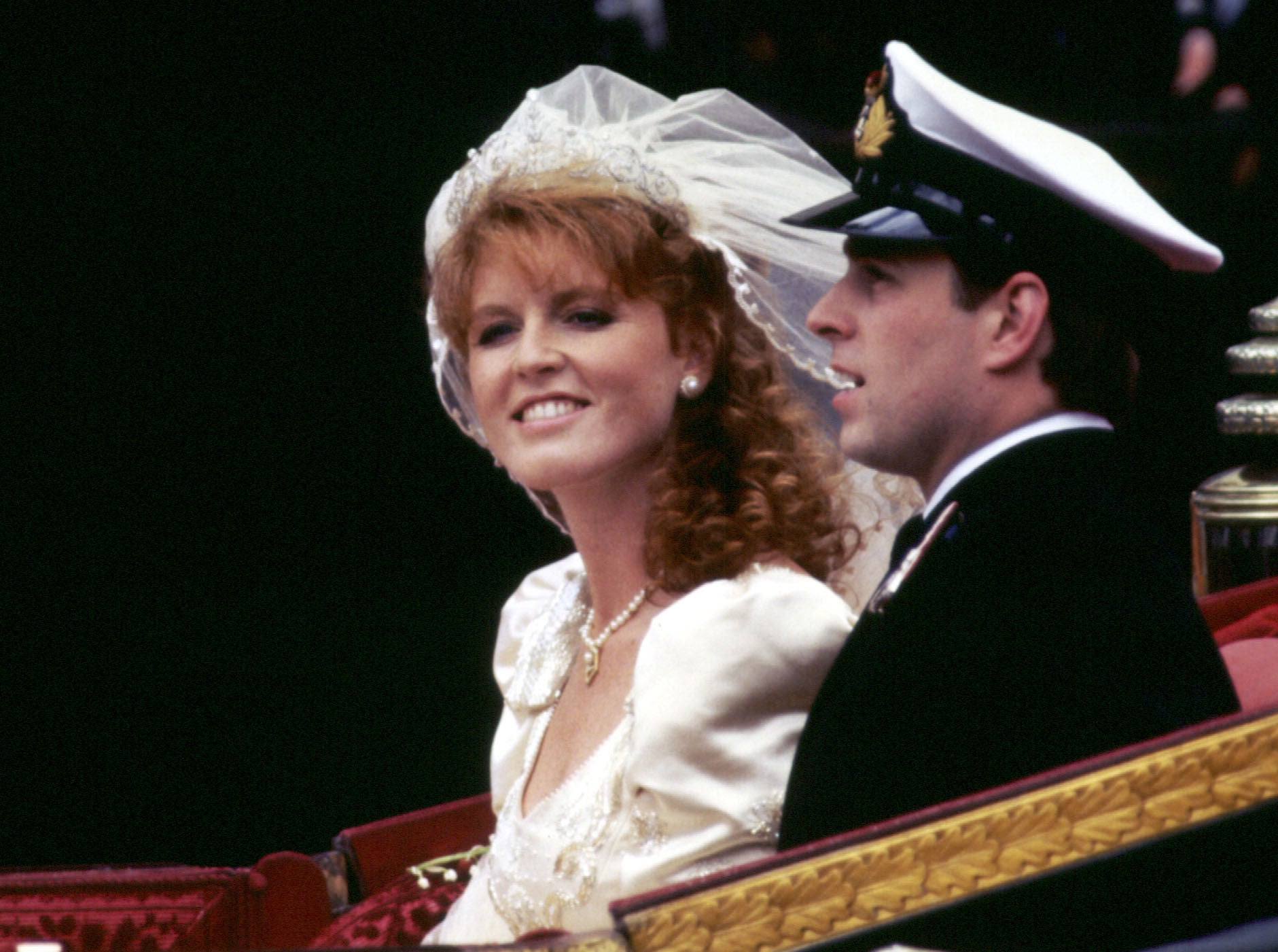 The Duke and Duchess of York on their wedding day 1986