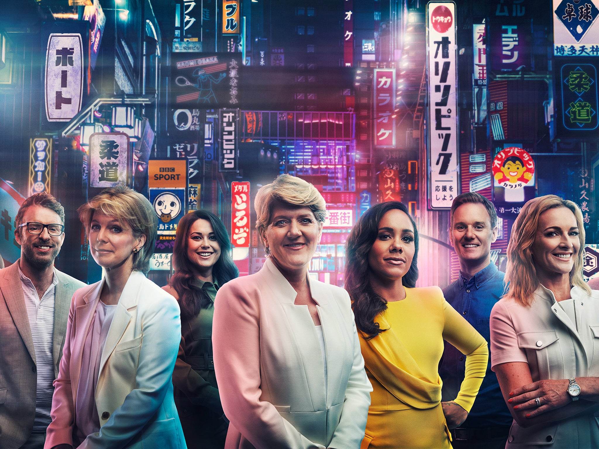 BBC presenters in a promotional shot for their Olympics coverage