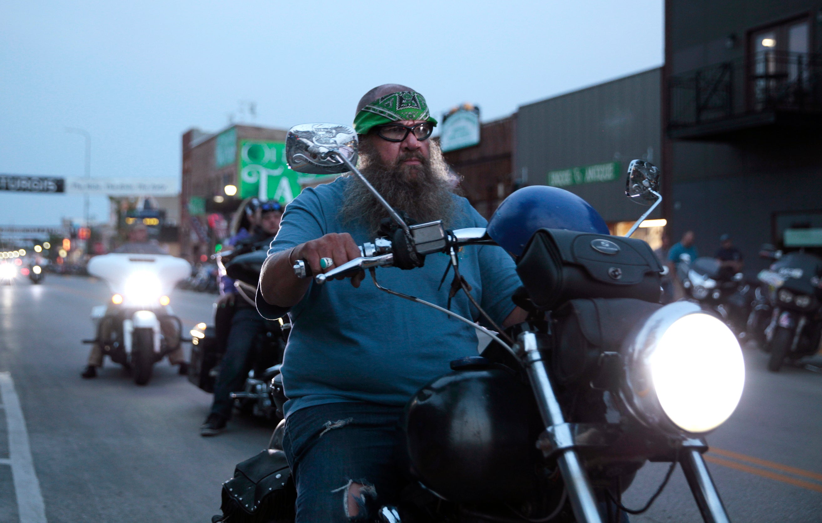 Virus Outbreak Motorcycle Rally