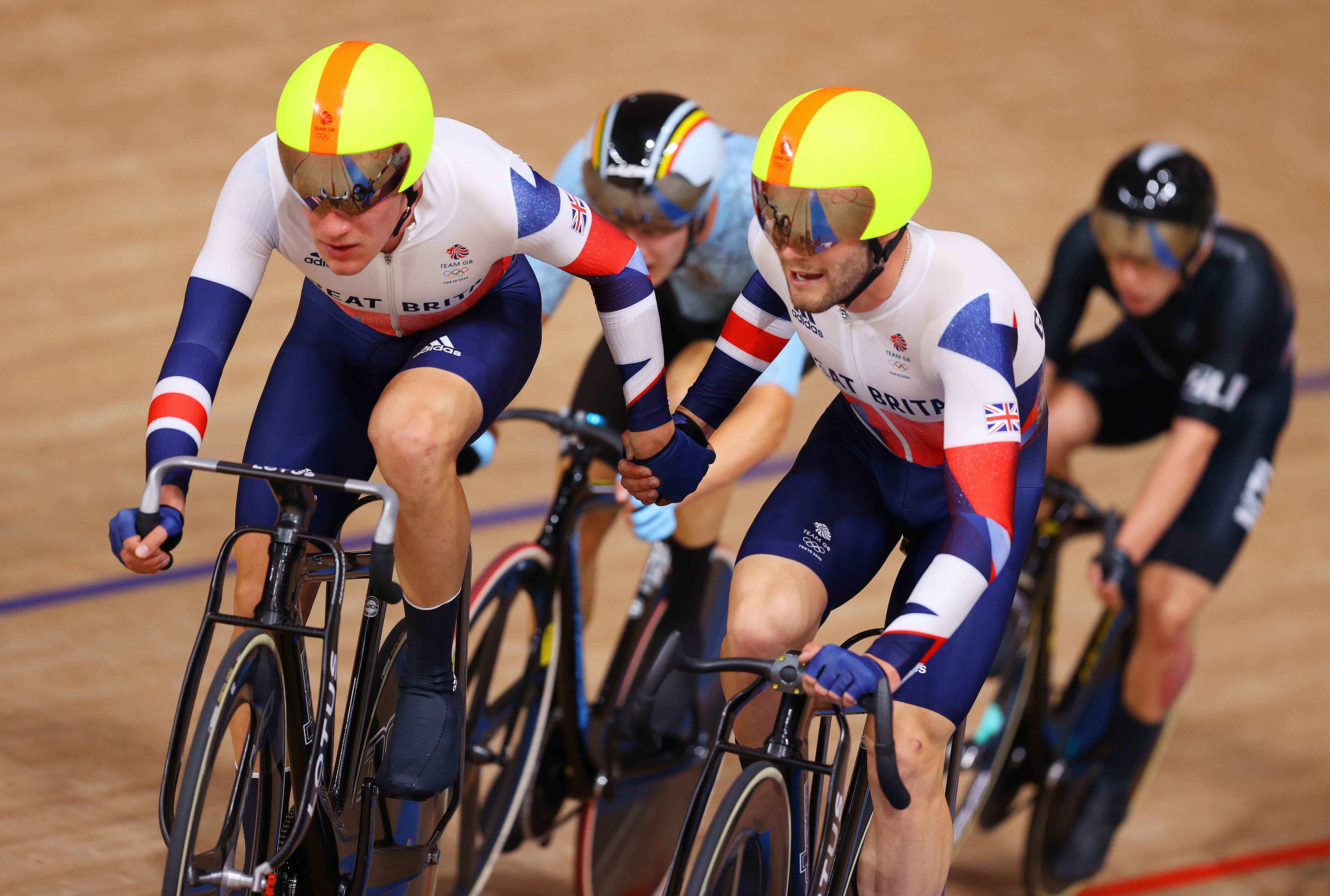 Ethan Hayter and Matthew Walls won silver in the Men’s Madison in Tokyo