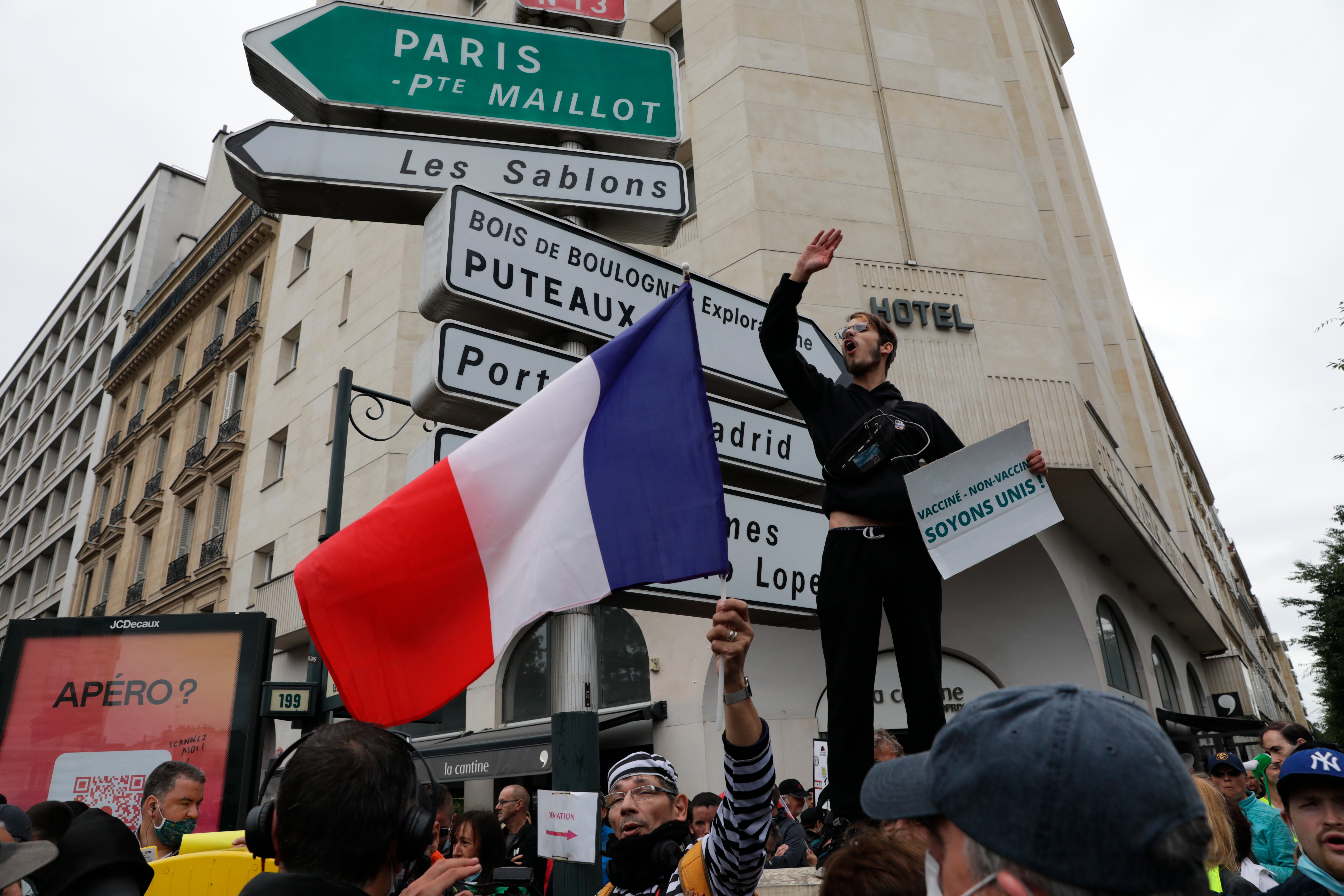 Virus Outbreak France Protests