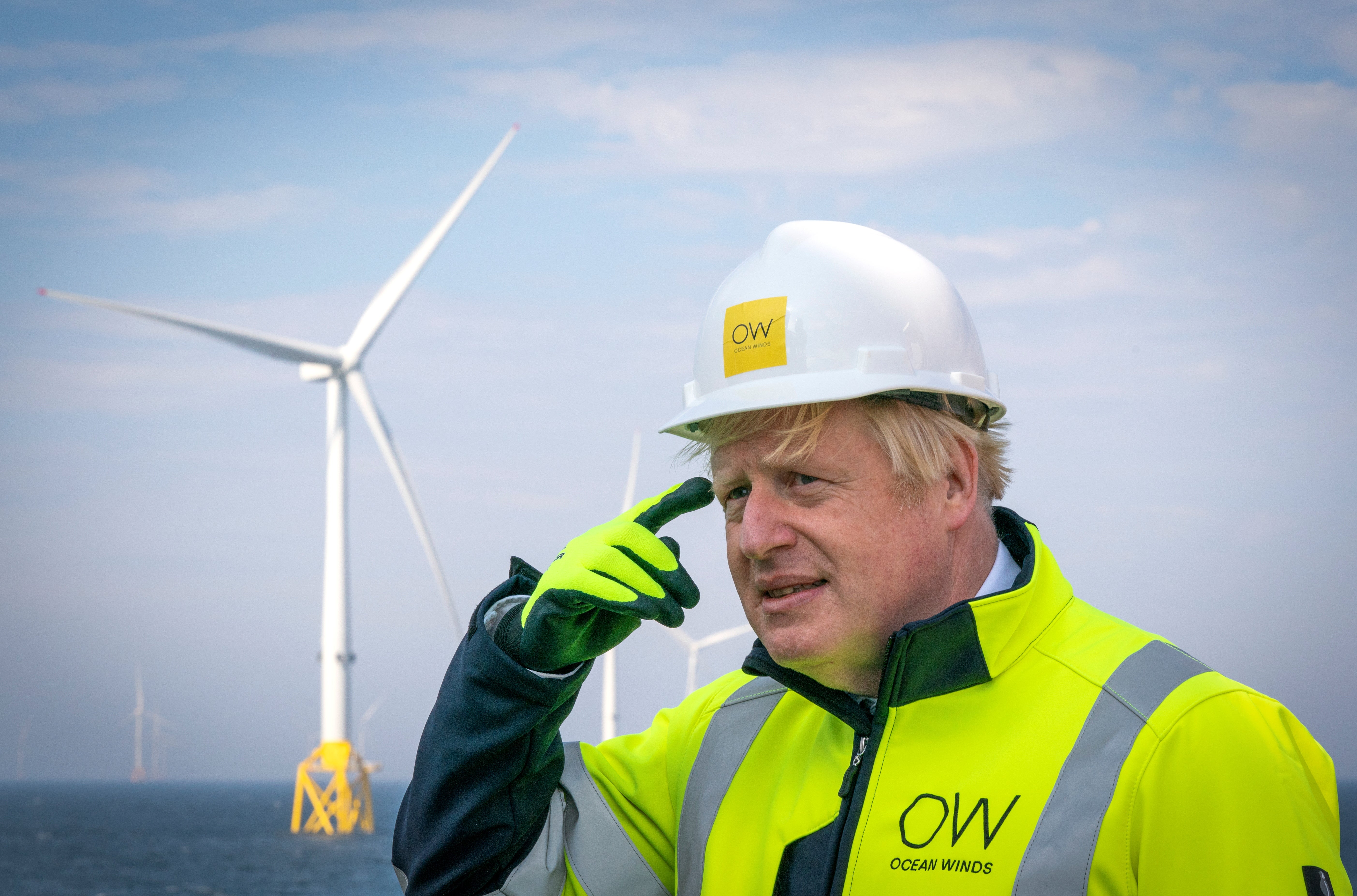 Johnson says the UK must shift to clean energy sources