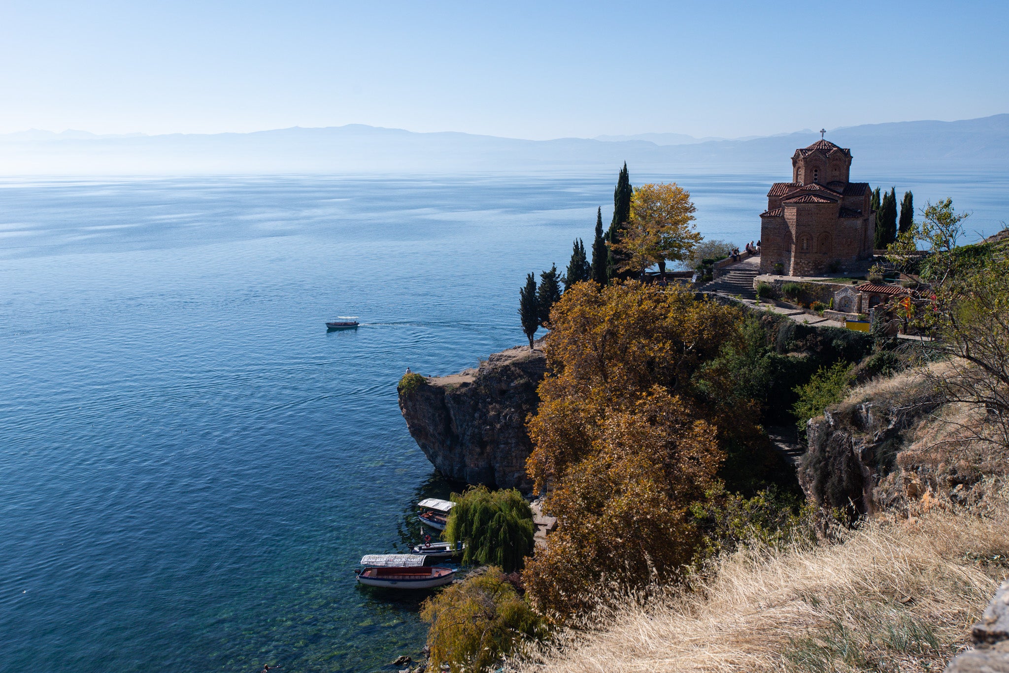 Lake Ohrid in North Macedonia