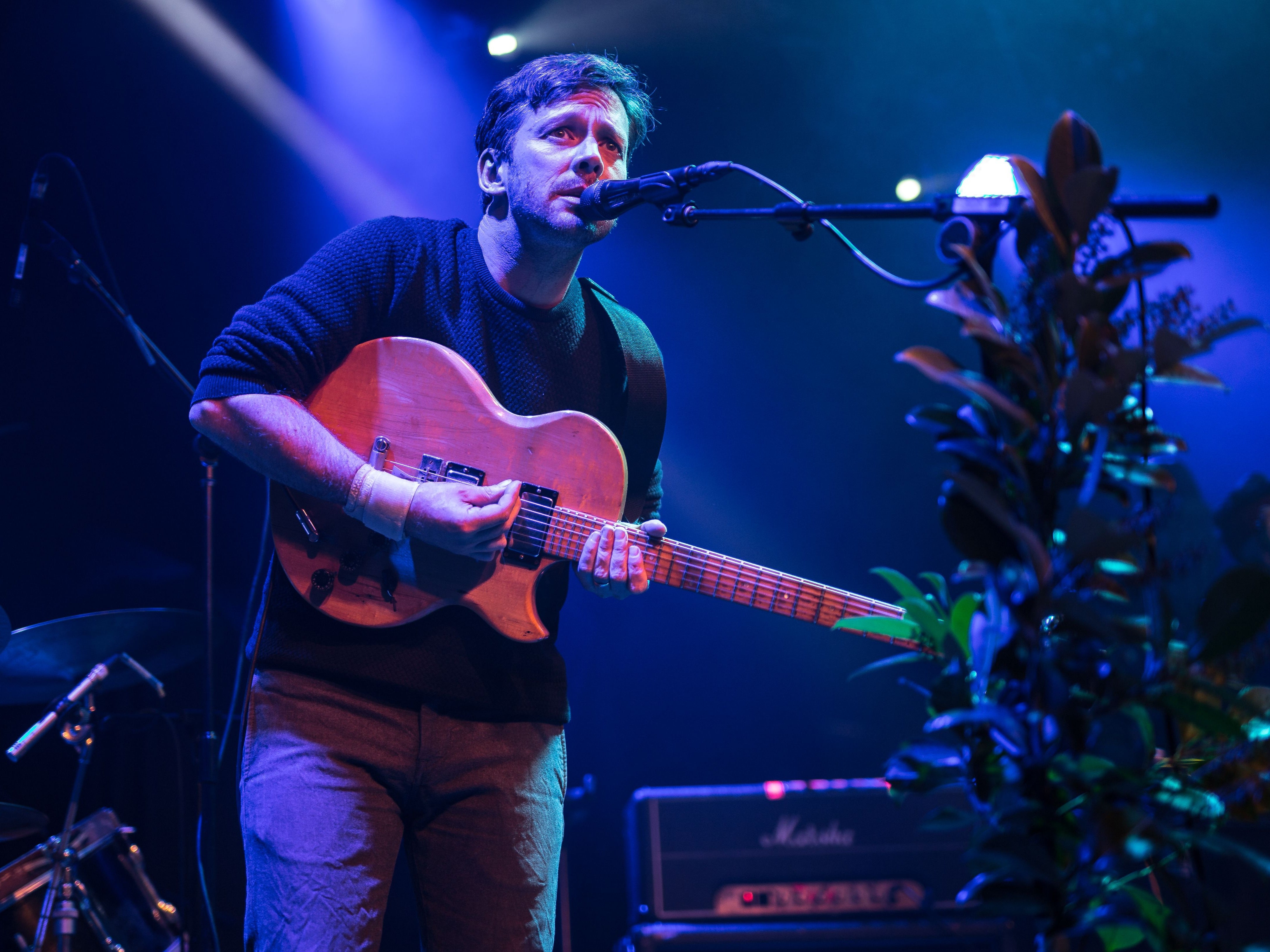 Sea Power’s Yan Wilkinson on stage in 2018