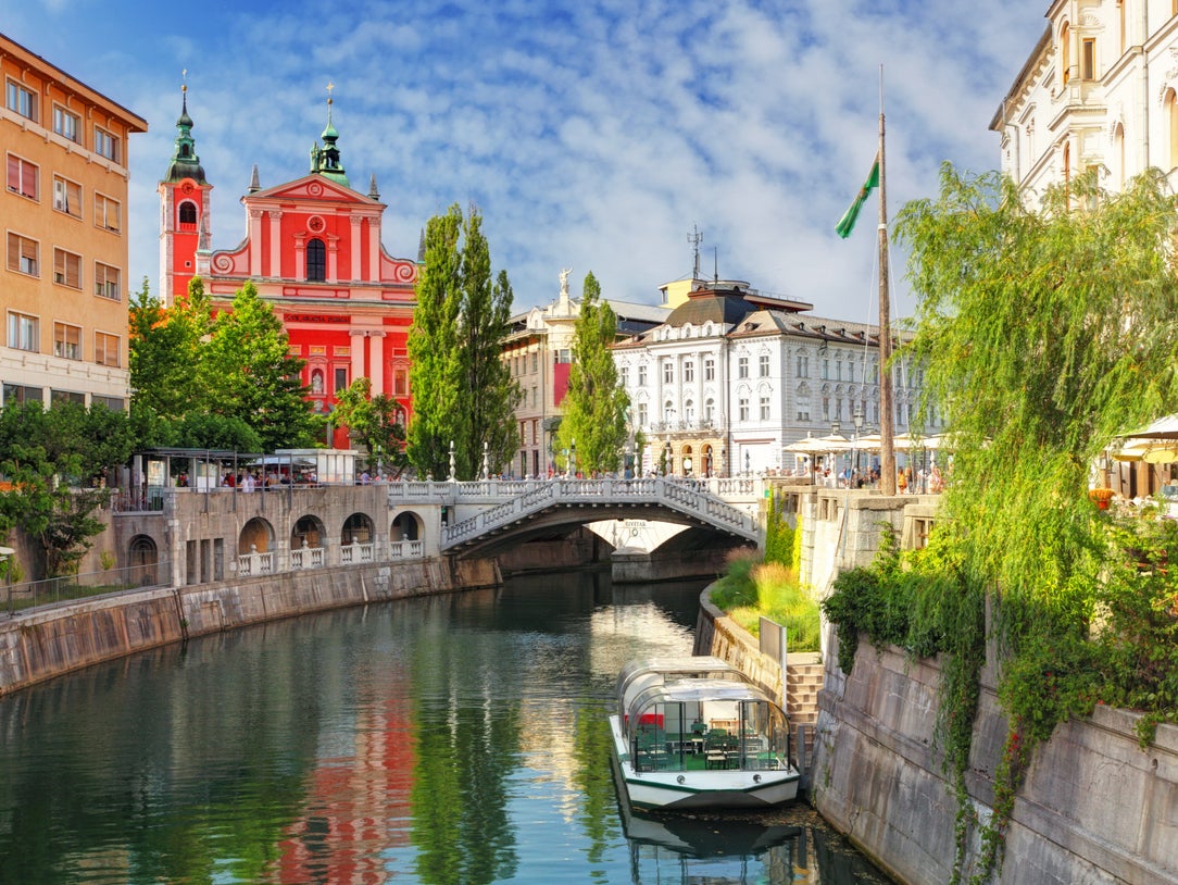 Ljubljana centres around the river