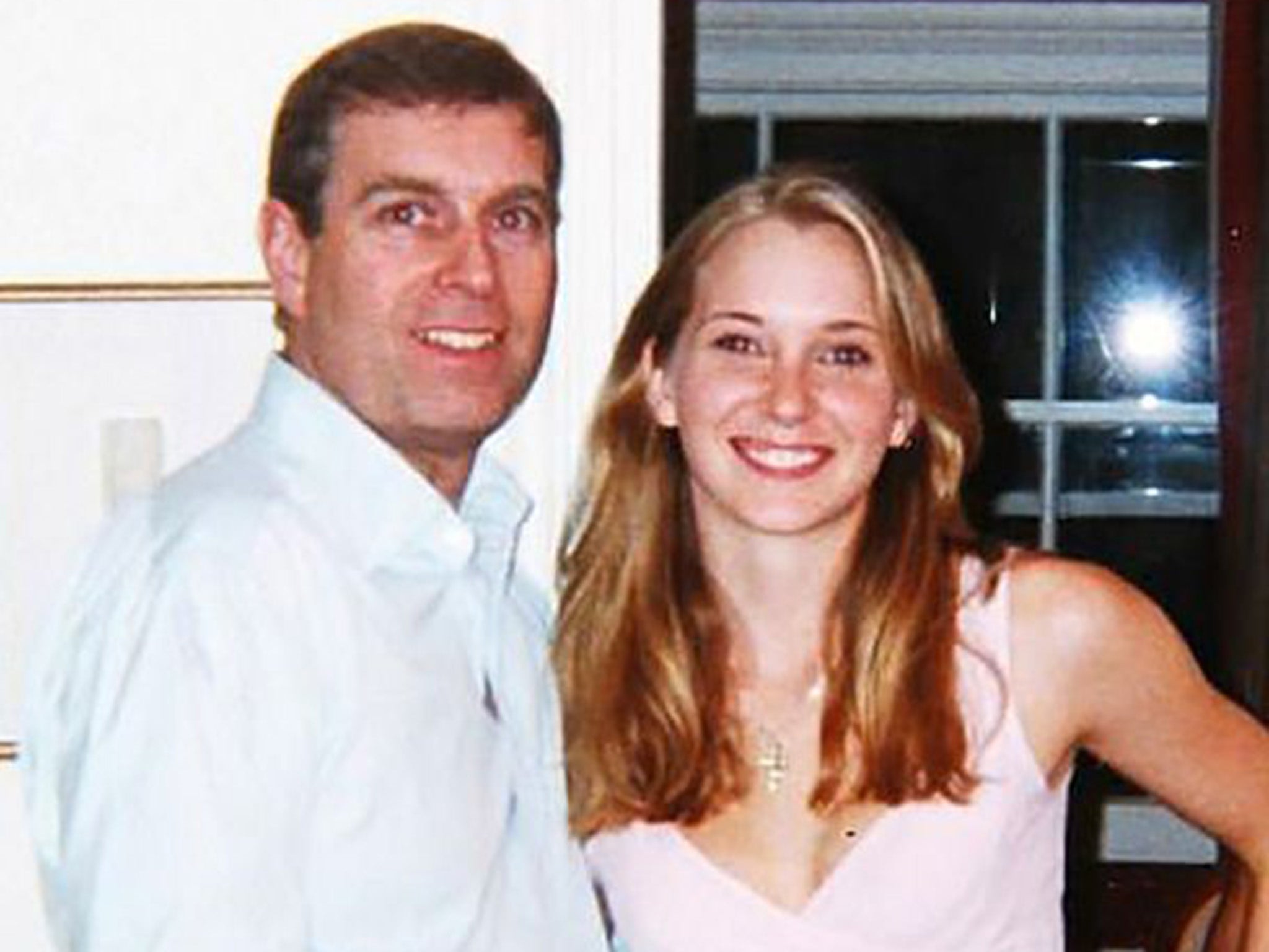 The journalist grilled Andrew over allegations that Epstein’s victim Virginia Giuffre (pictured) was trafficked to have sex with the royal when she was 17 – still a minor under US law – during the Newsnight exclusive.