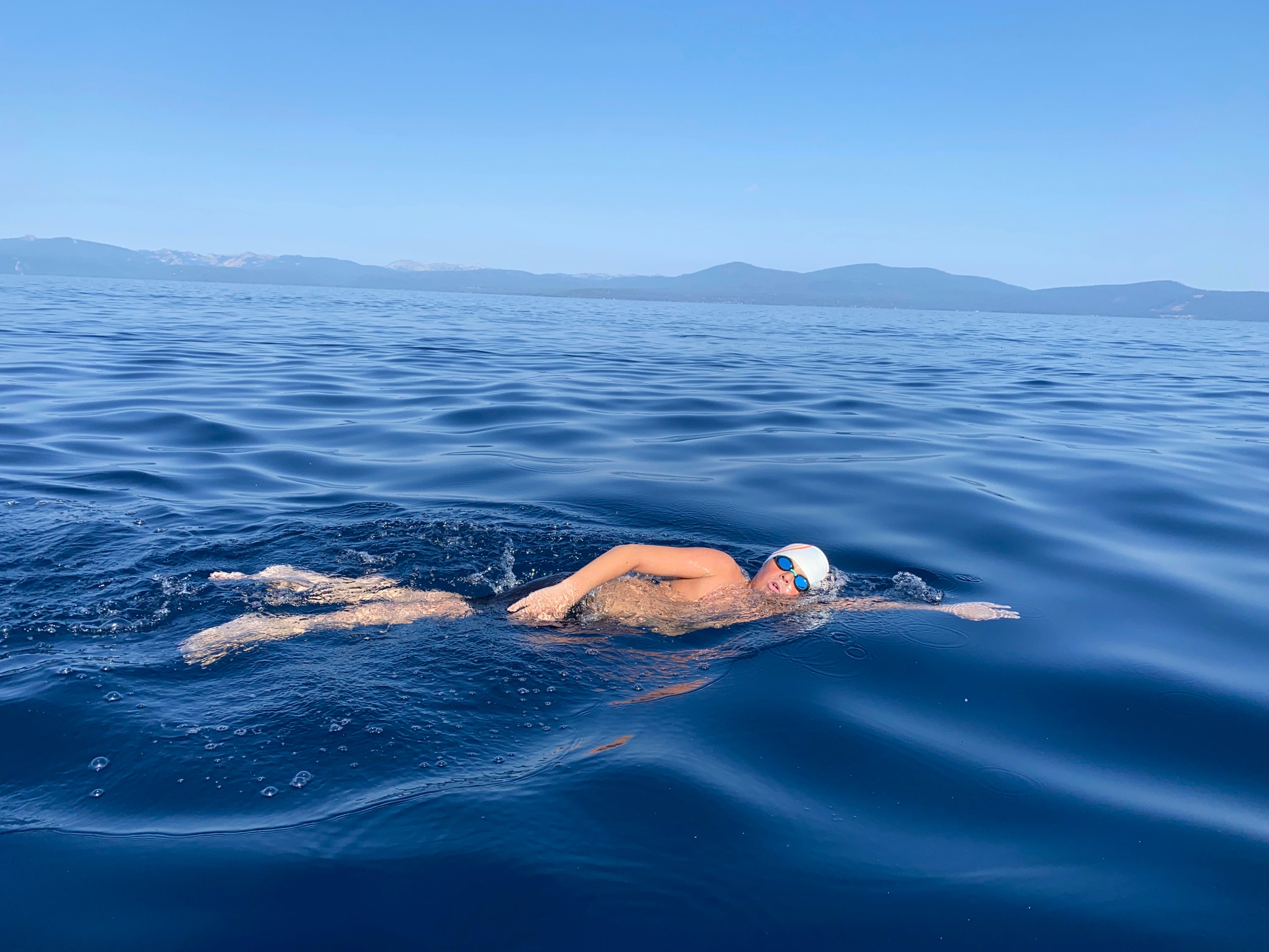 Teen Swimmer-Tahoe Record