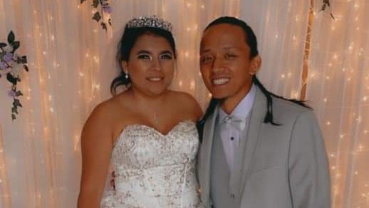 Angelica Jimenez, left, had just gotten married when she was killed in a car crash