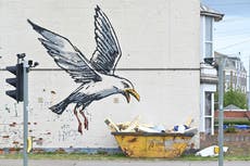 Banksy giant seagull mural ‘worth millions’ removed from house