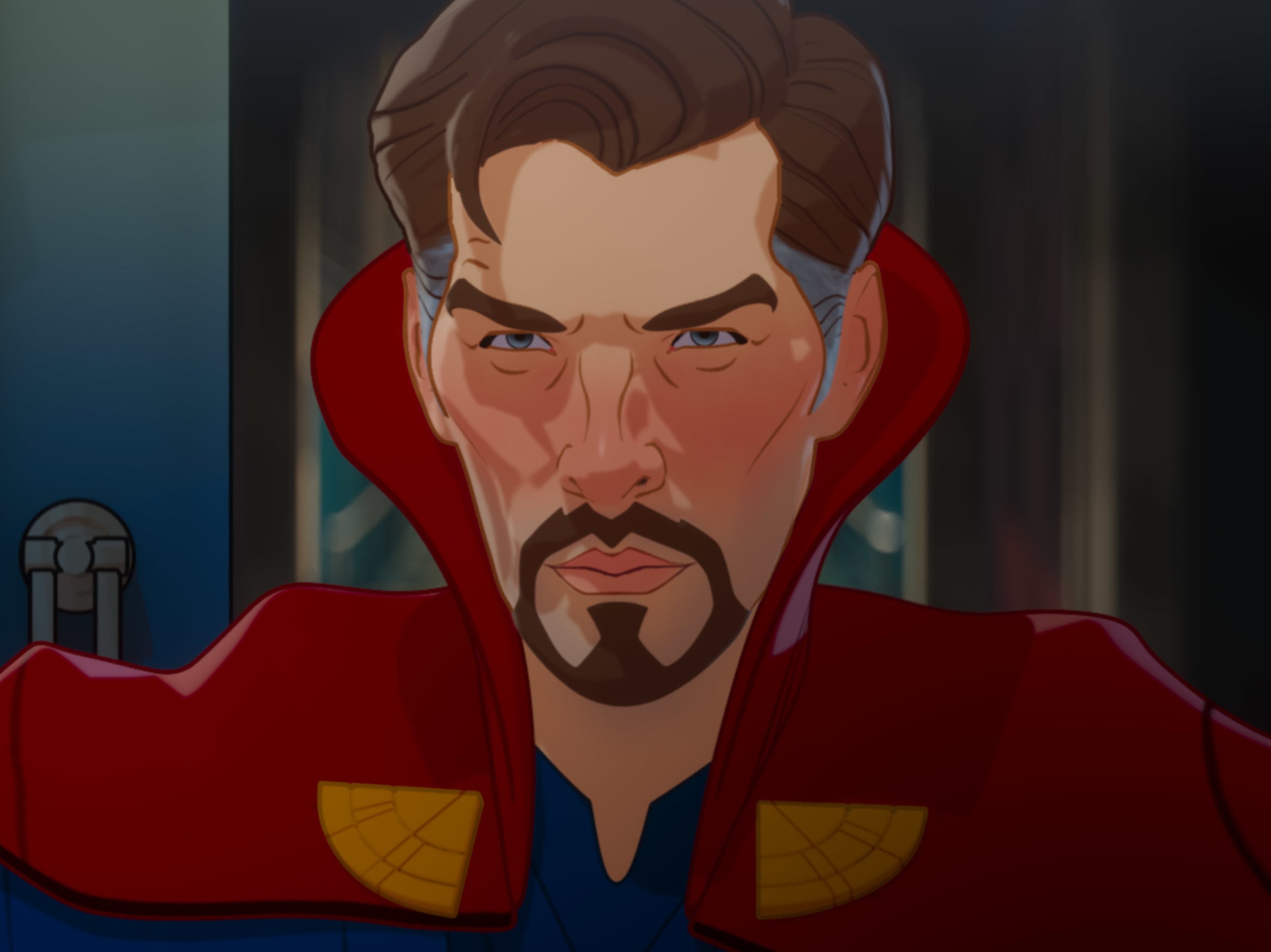 An animated version of Benedict Cumberbatch’s MCU character in ‘What If...?'