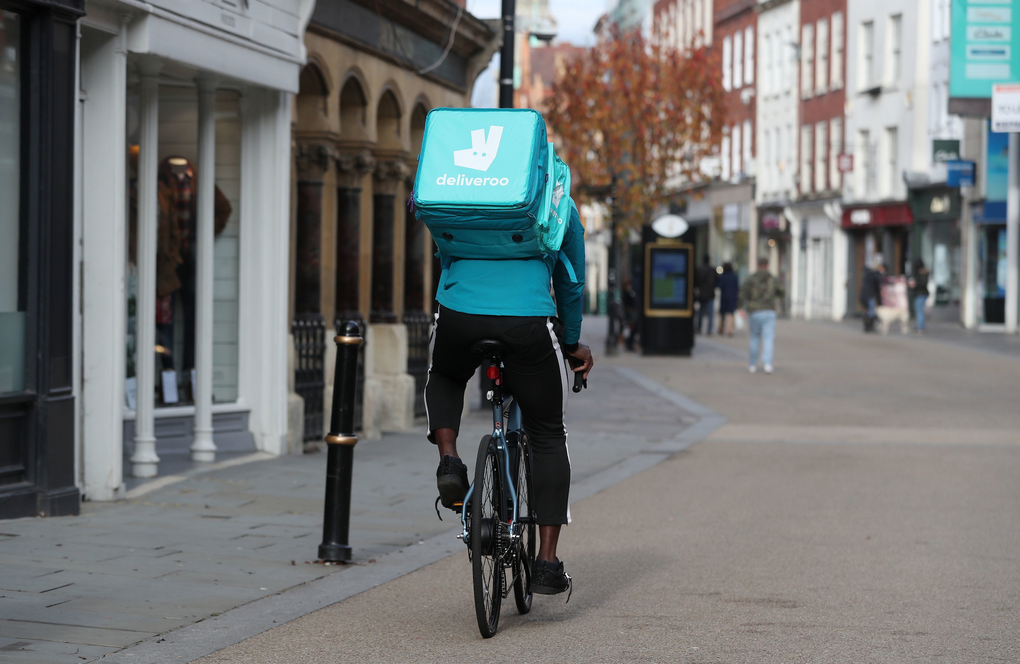 Deliveroo has seen orders soar during lockdowns (David Davies/PA)