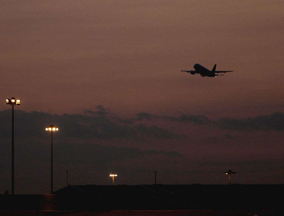 The flight left carrying seven people after 43 had their tickets cancelled following legal intervention in the days and hours before departure