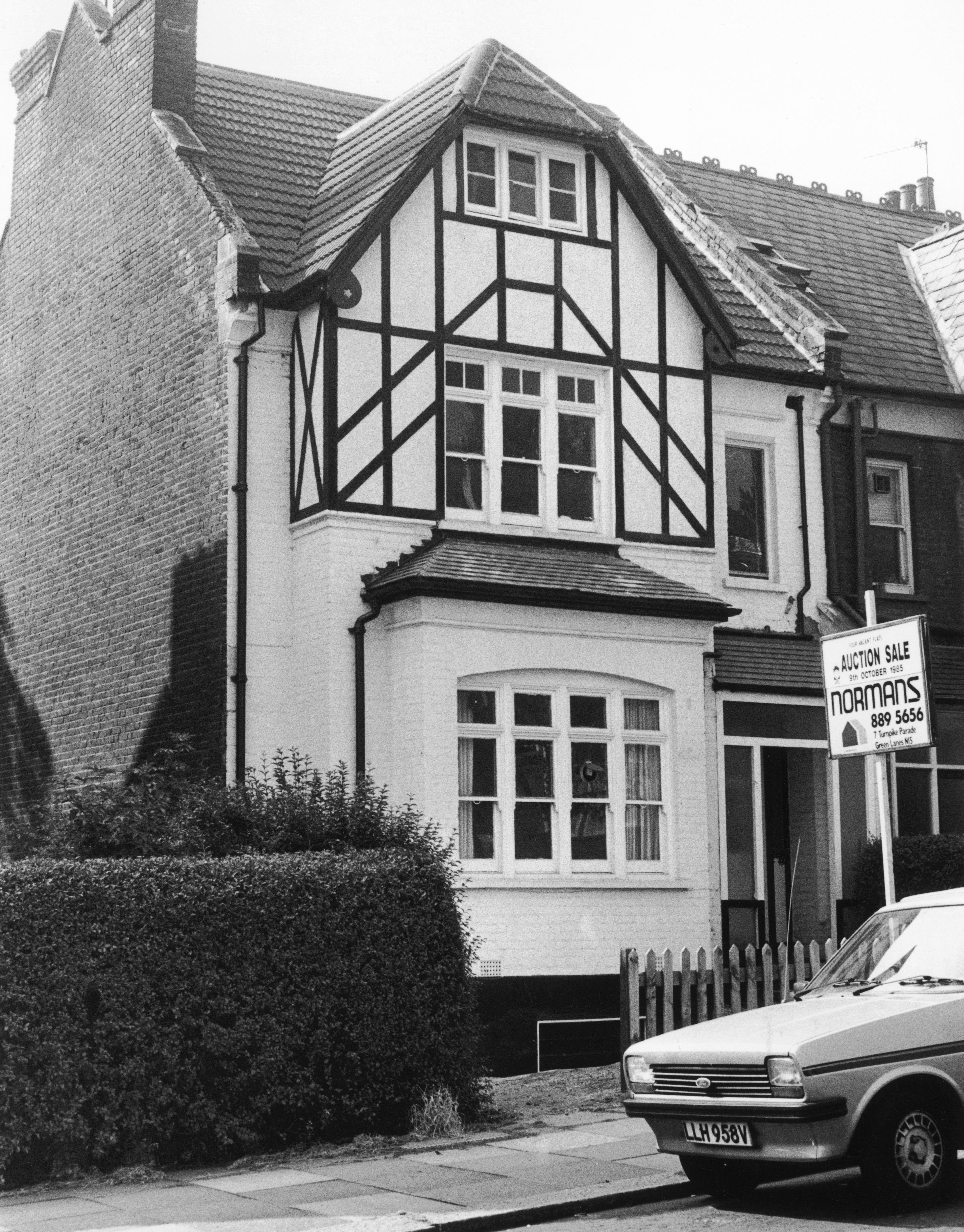 One of the homes of British serial killer Dennis Nilsen at 23 Cranley Gardens in Muswell Hill, London