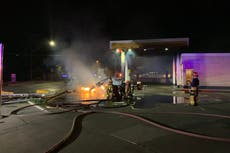 Tesla in fireball crash needs 40 times the water as regular car to put out flames, says fire crew