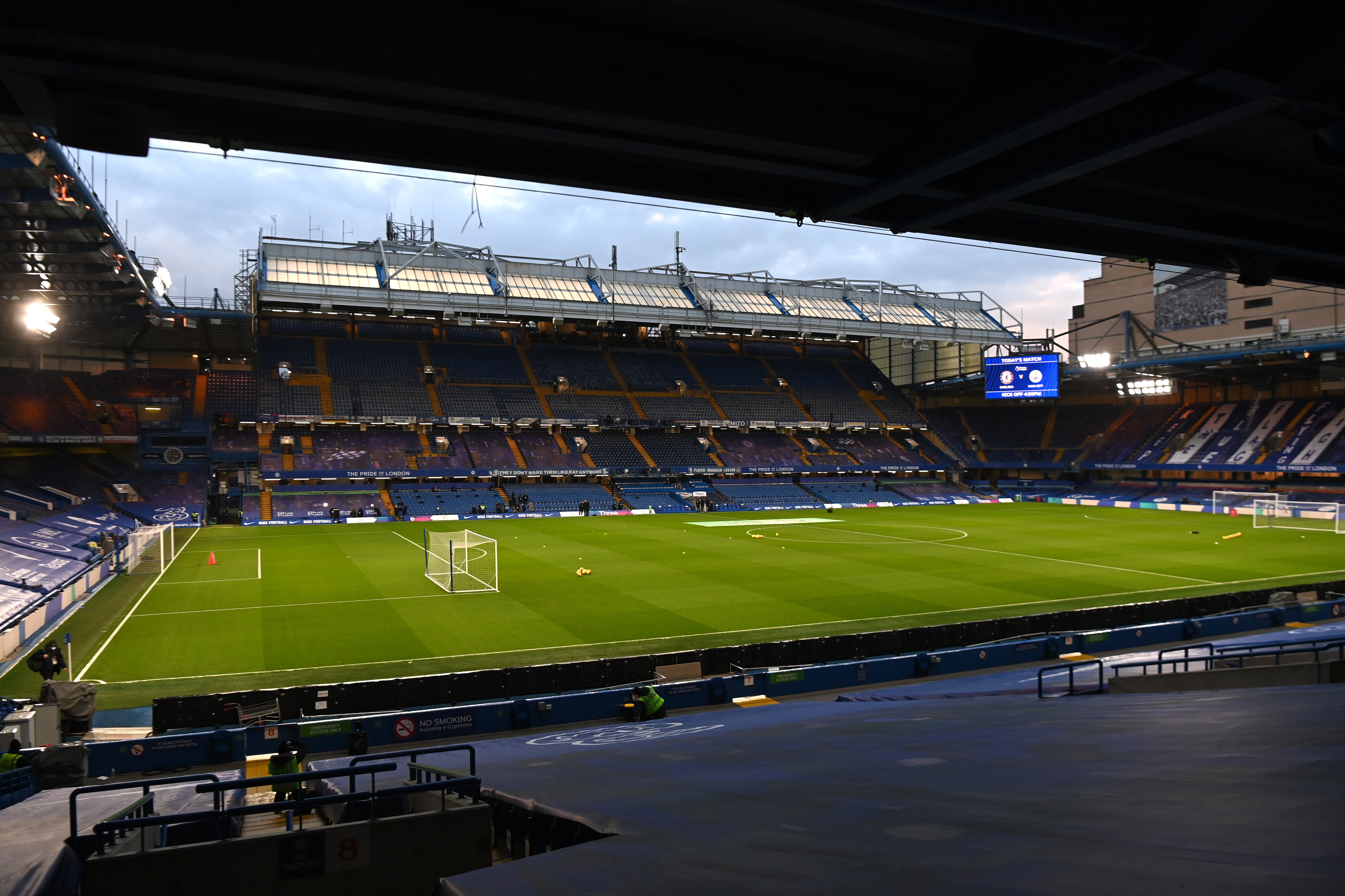 Chelsea may have to close certain sections of Stamford Bridge this weekend (Andy Rain/PA)