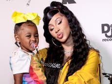 Cardi B gifted three-year-old daughter Kulture a bedazzled Birkin bag worth £35,000