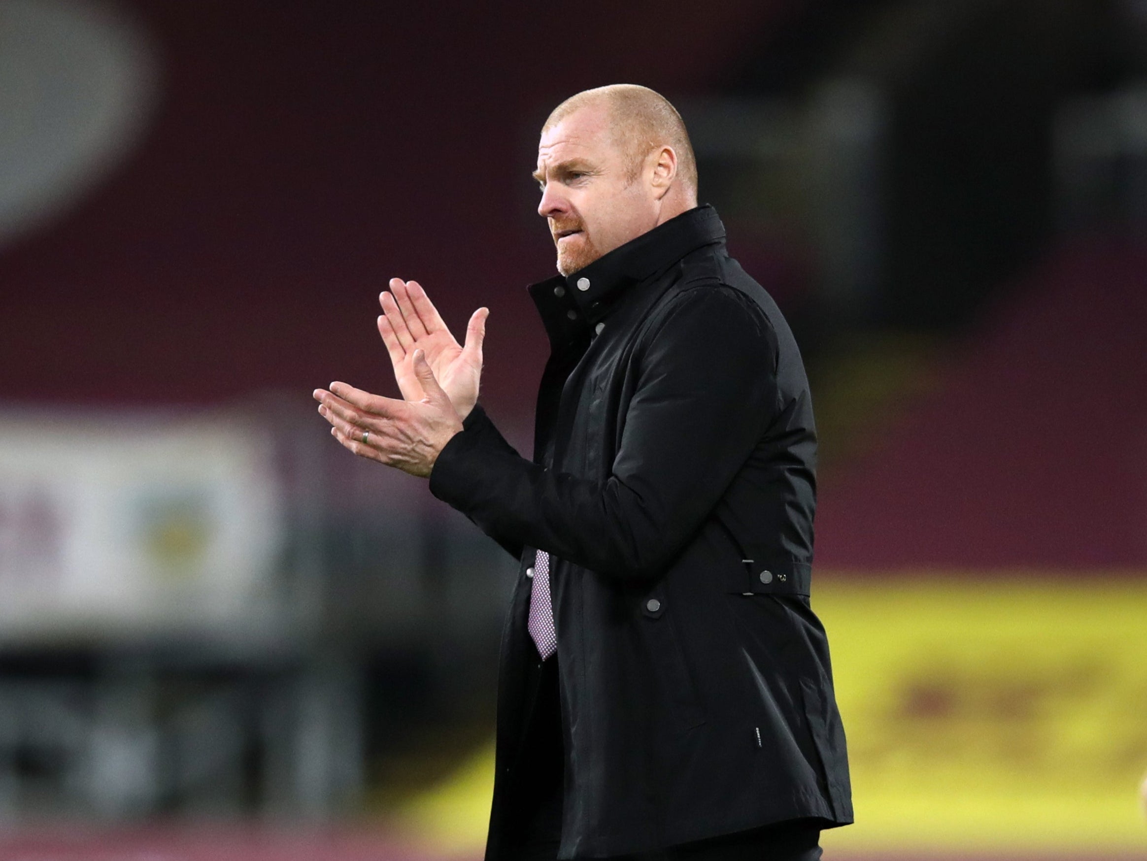 Sean Dyche’s Burnley host Brighton on Saturday (Clive Brunskill/PA).