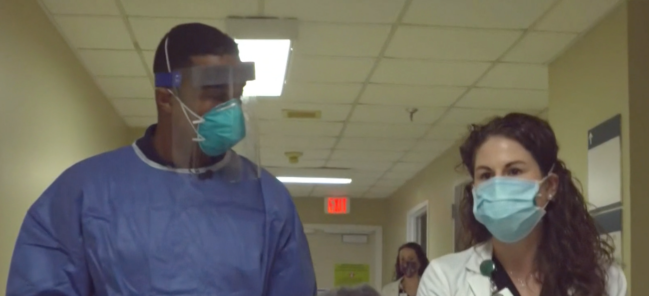 Don Lemon is shown around the hospital in Baton Rouge where he was born