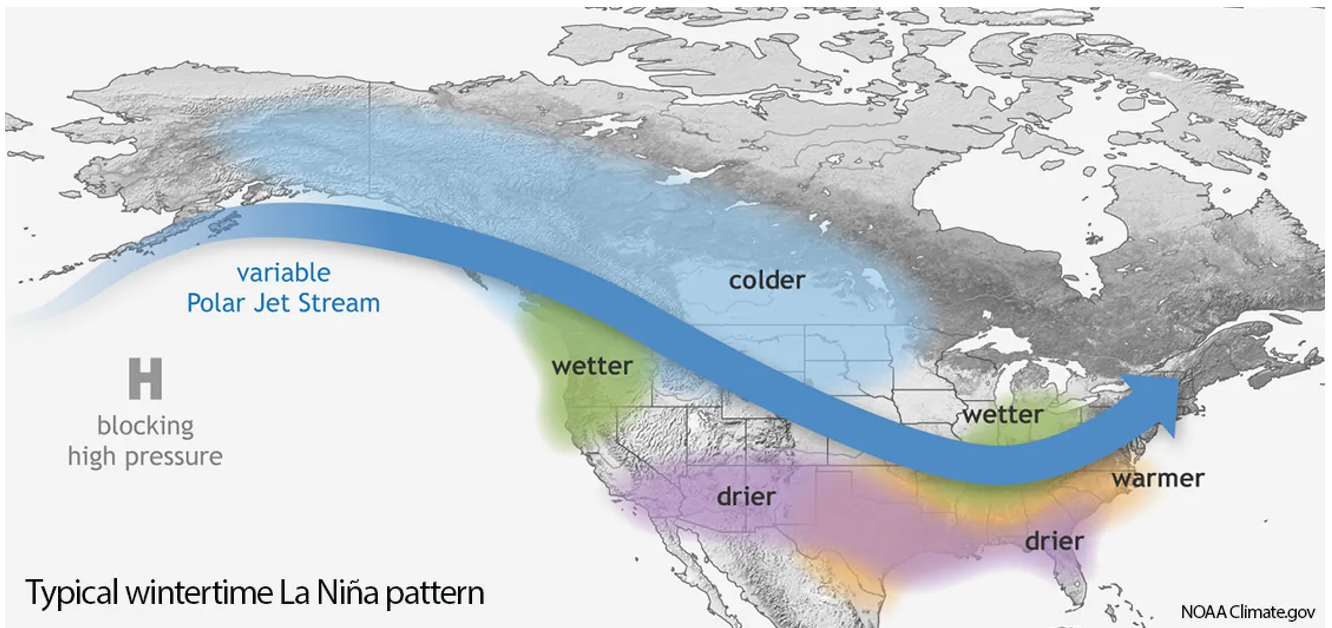 The La Nina weather pattern is favoured to return this winter