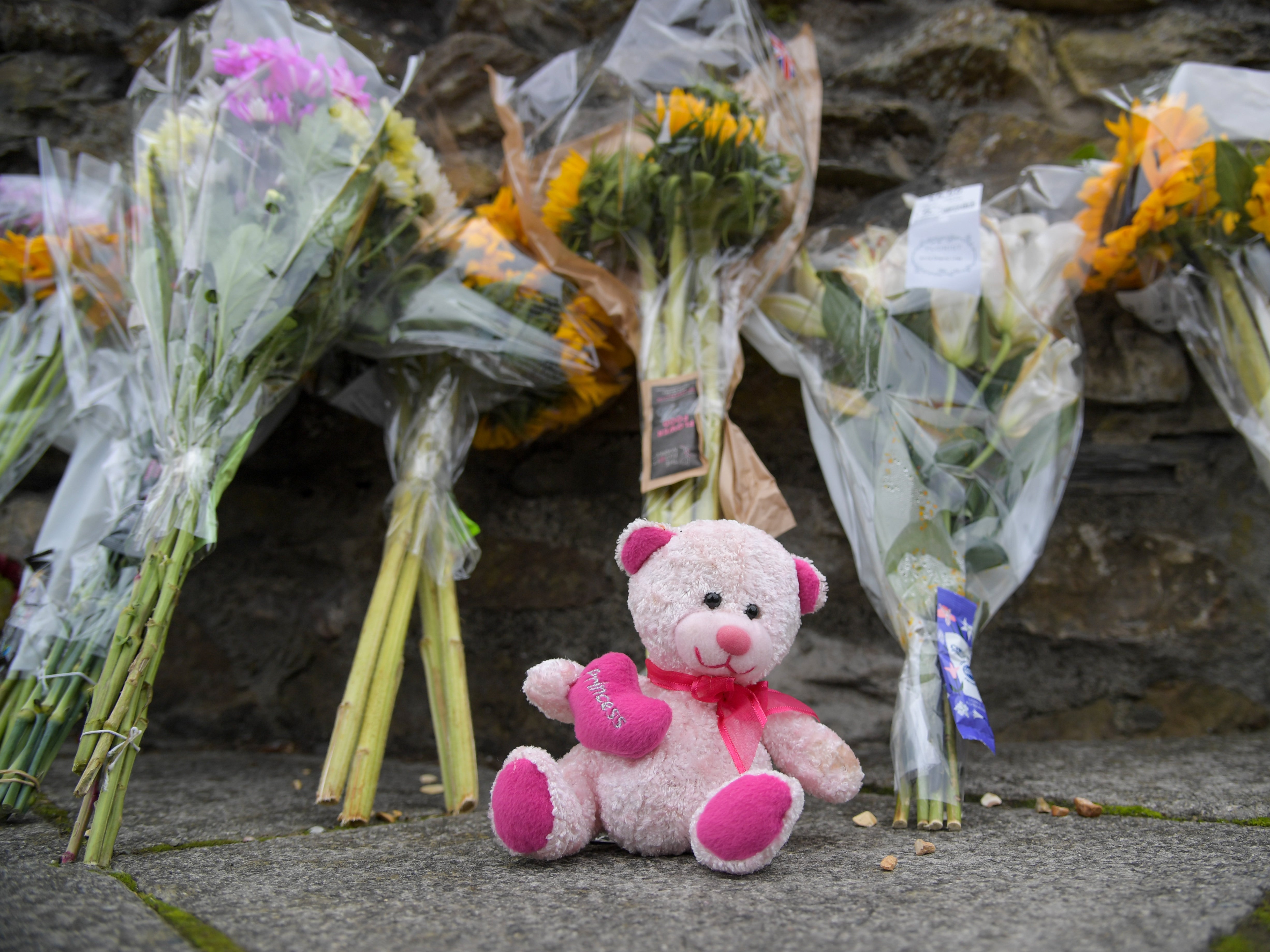 Floral tributes to the victims of the Plymouth shooting in August 2021