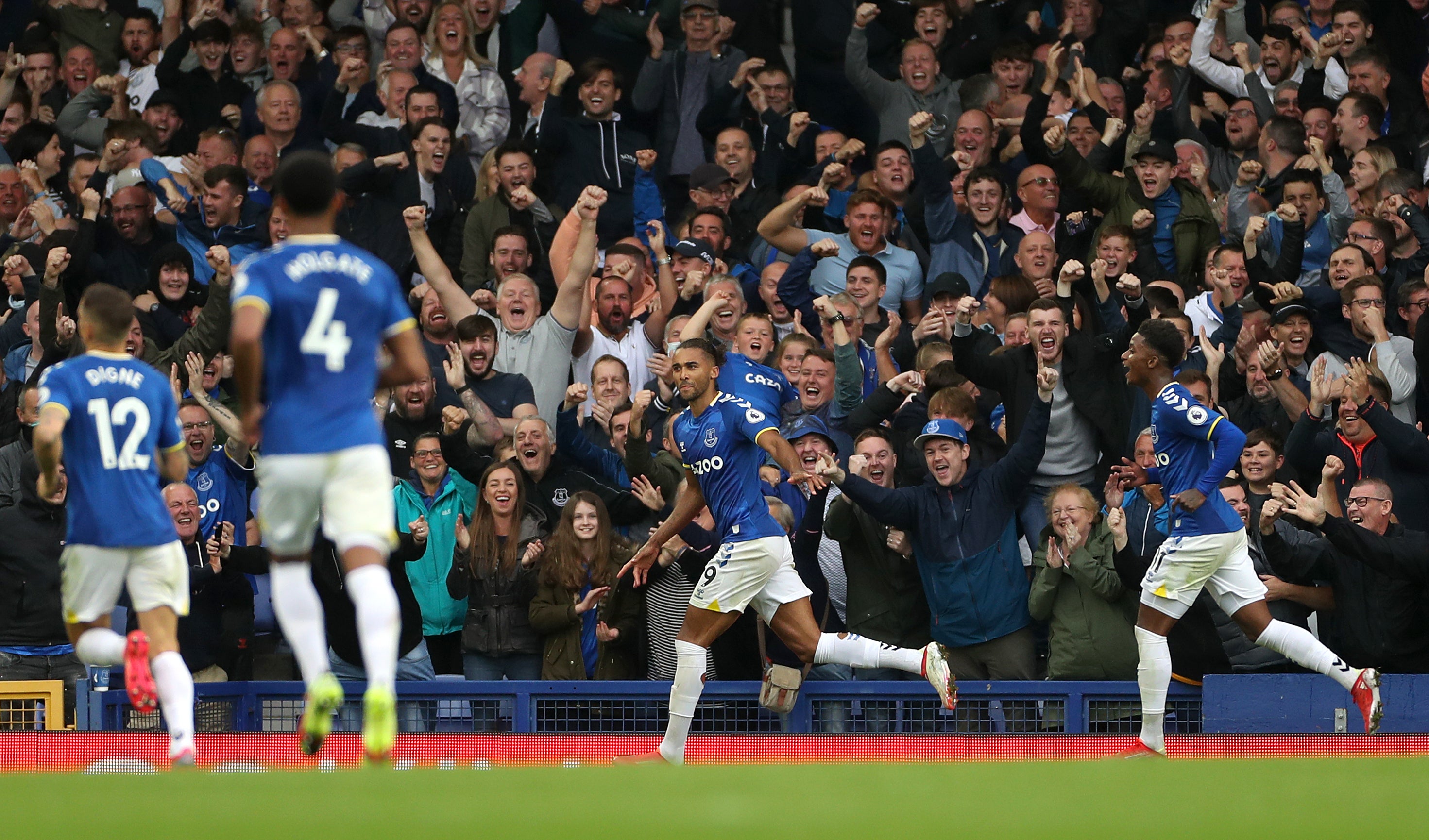 Dominic Calvert-Lewin was among the scorers for Everton (Bradley Collyer/PA)