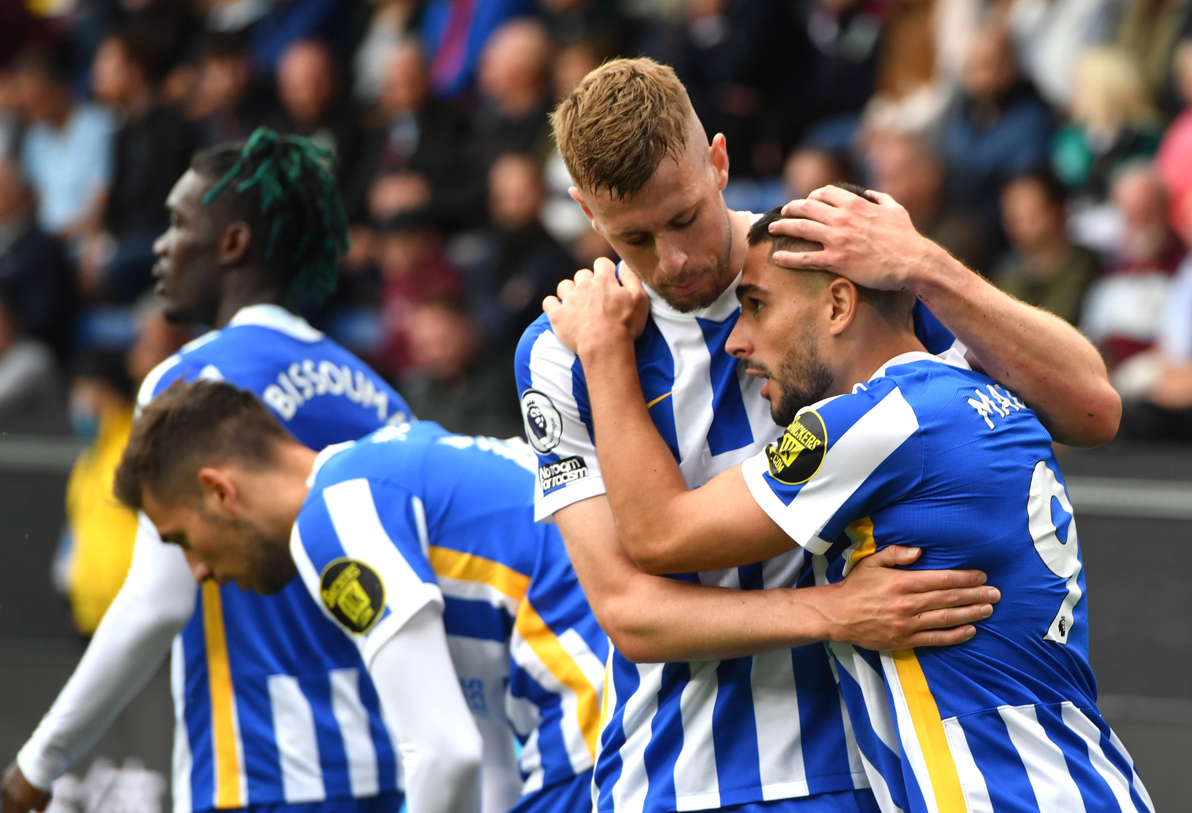 Brighton won at Burnley (Anthony Devlin/PA)