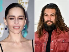 Game of Thrones stars Jason Momoa and Emilia Clarke share photos of reunion 