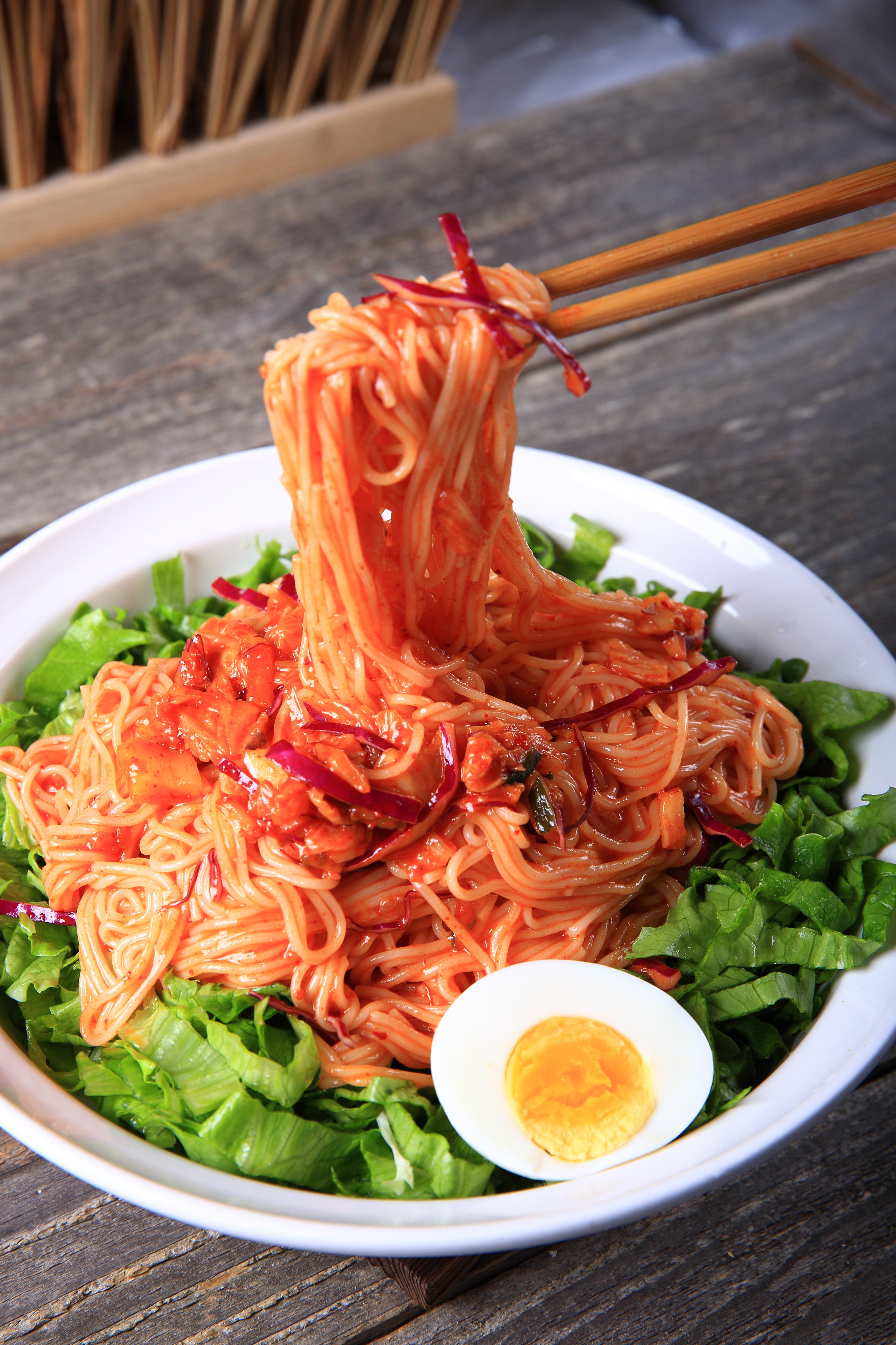 A spicy cold noodle dish that’s perfect for a quick summer meal