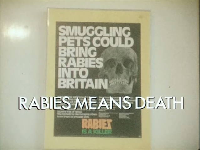 ‘Rabies Means Death’ featured genuine footage of a victim in the death throes of the disease