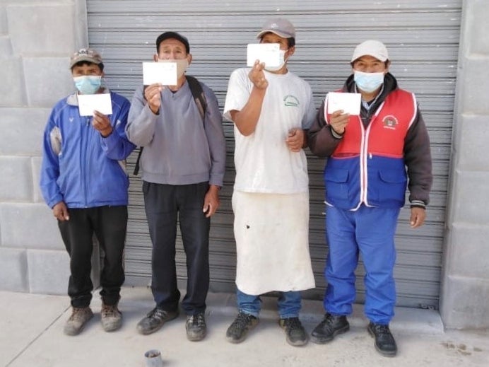 Intrepid Travel has helped porters in Peru get access to Covid vaccines