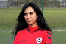 Afghanistan's female footballers make tearful calls for help