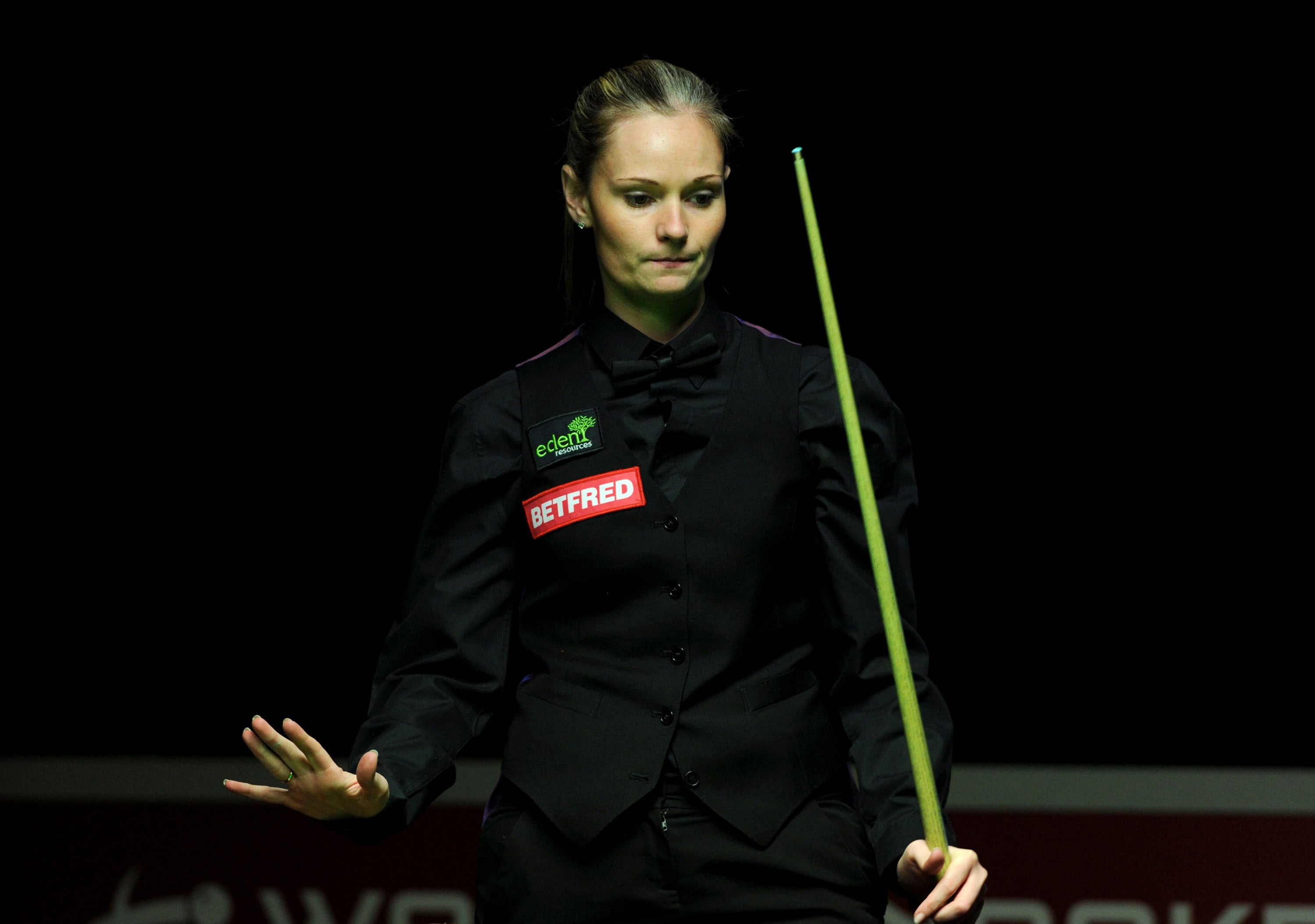 Evans is a 12-time women’s world champion and now competes on the men’s tour