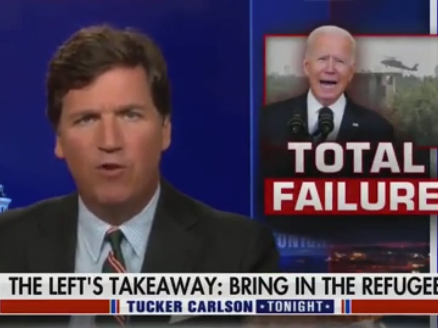 Tucker Carlson condemned for comments on Afghan refugees