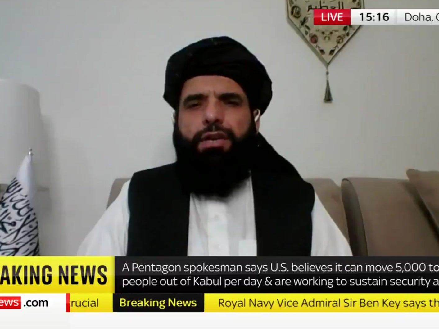 Taliban says US must stick to 9/11 exit date but ‘we will not attack them’