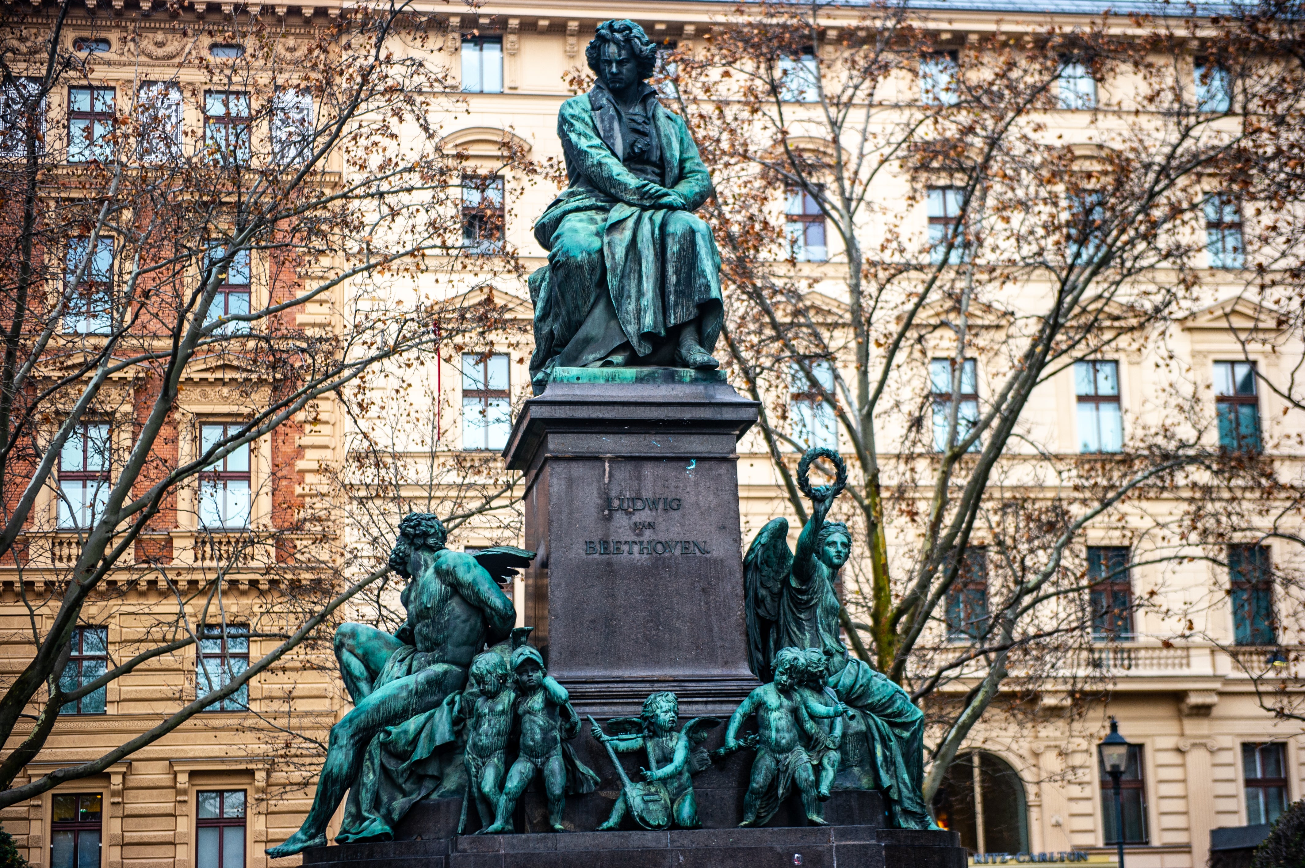 Beethovenplatz boasts a bronze sculpture of the composer