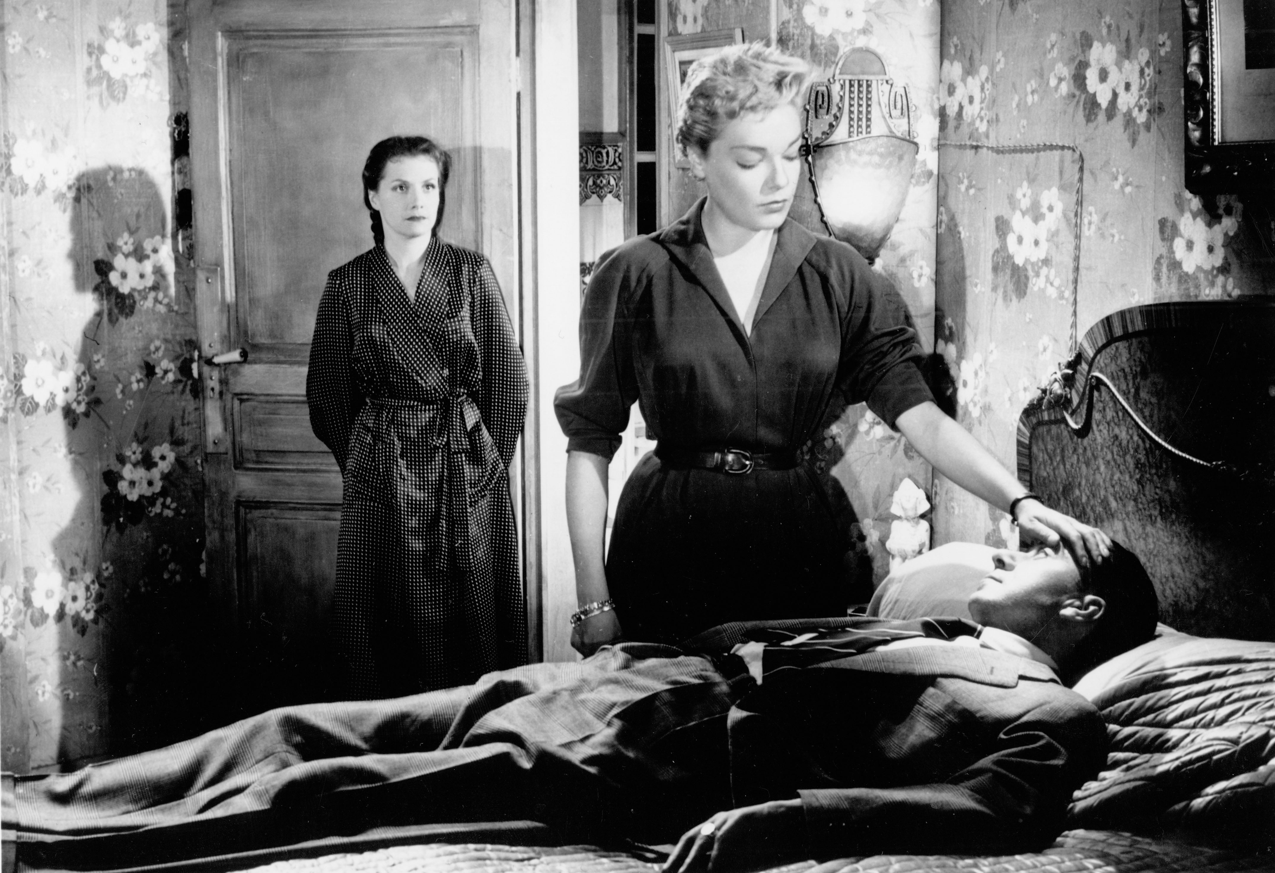 Love triangle: Véra Clouzot, Simone Signoret and Paul Meurisse in ‘Les Diaboliques’