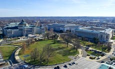 Capitol news - live: ‘Bomb threat’ suspect livestreams demand to speak to Biden, claims to have propane tank