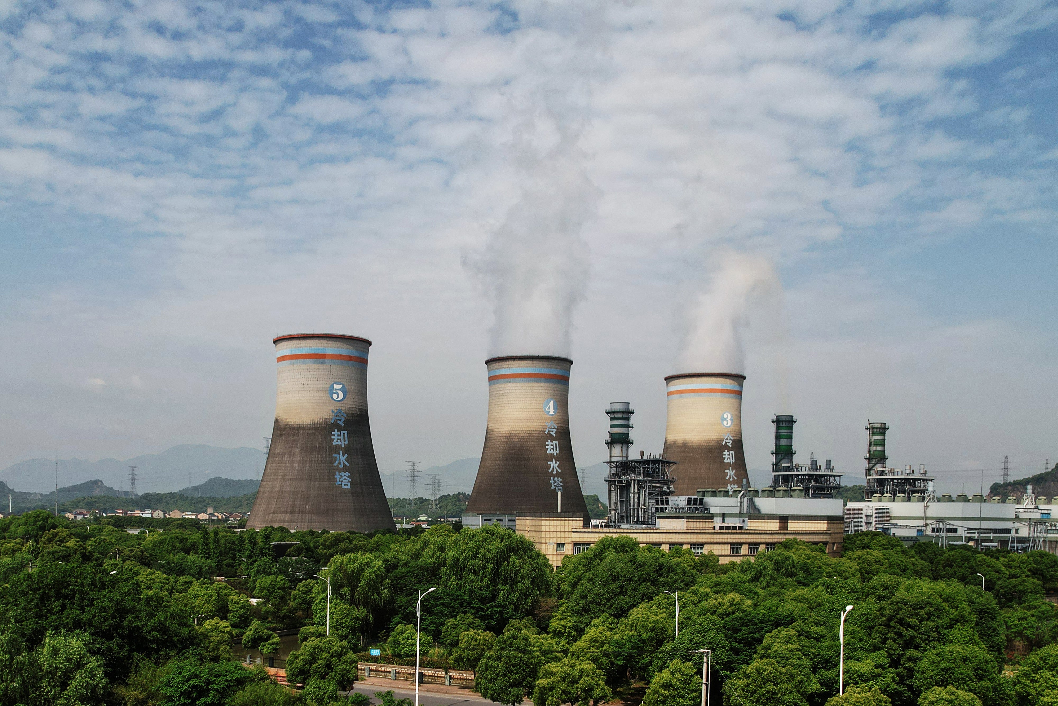 A thermal power plant is seen in Hangzhou, in China’s eastern Zhejiang province