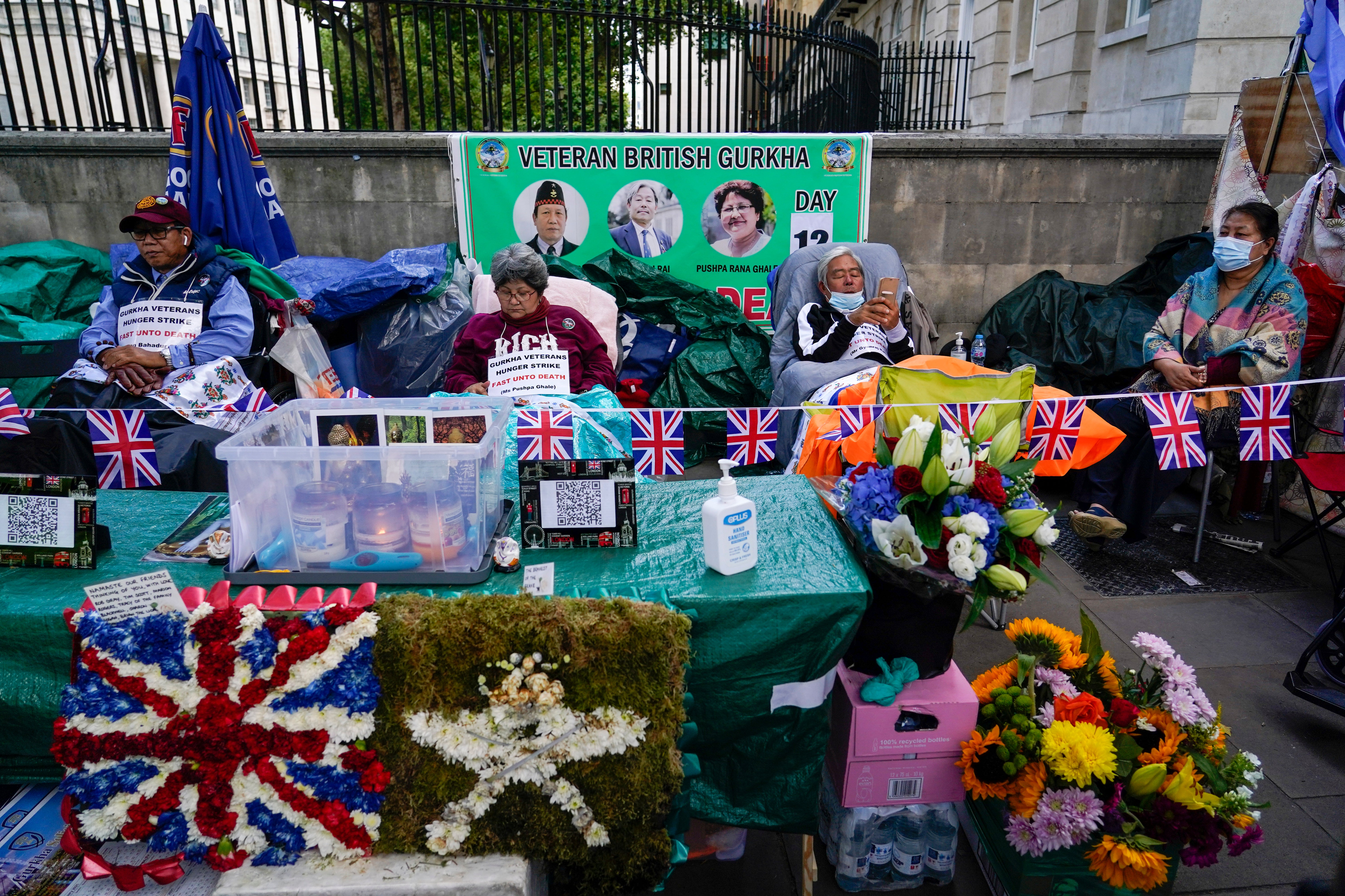 Britain Gurkhas Hunger Strike