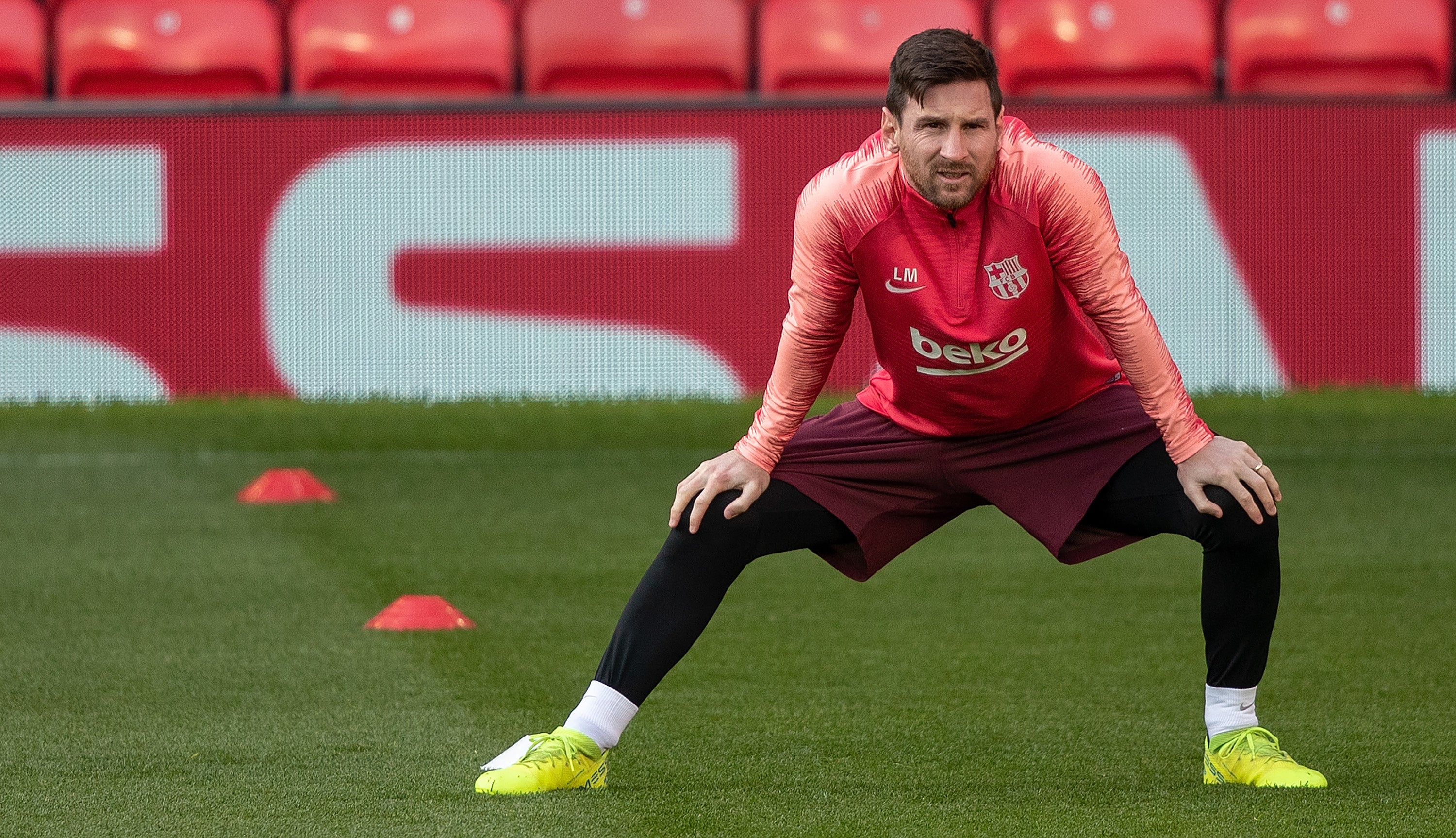 Lionel Messi trained with PSG (Ian Hodgson/PA)