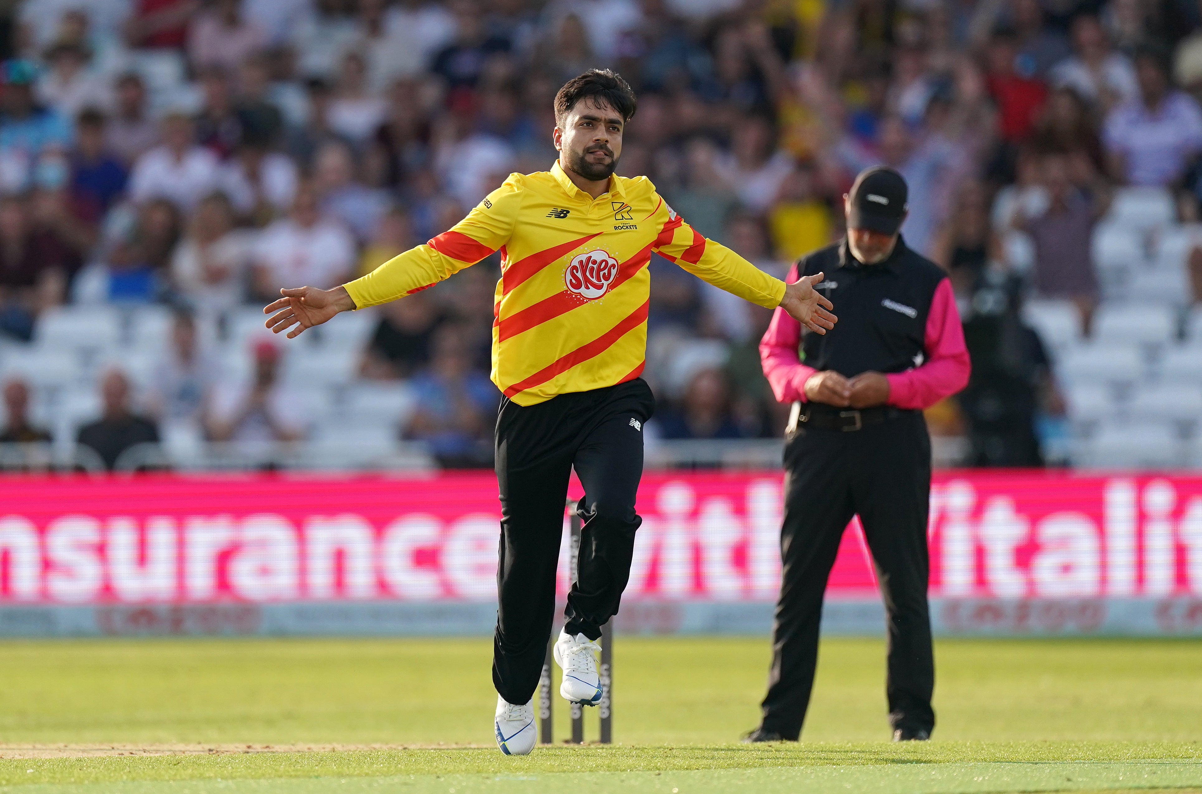 Rashid Khan has spearheaded Trent Rockets in The Hundred (Tim Goode/PA)