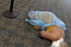 Florida man who took viral photo of woman lying on Covid treatment centre floor says ‘this thing kills’