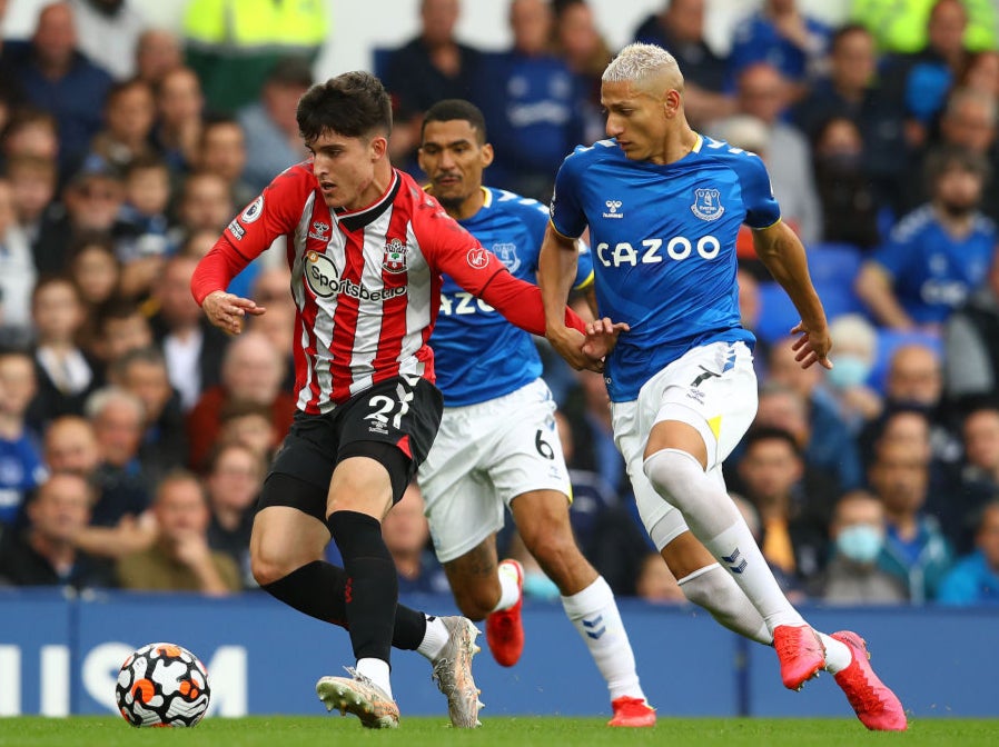 Tino Livramento makes his Premier League debut against Everton