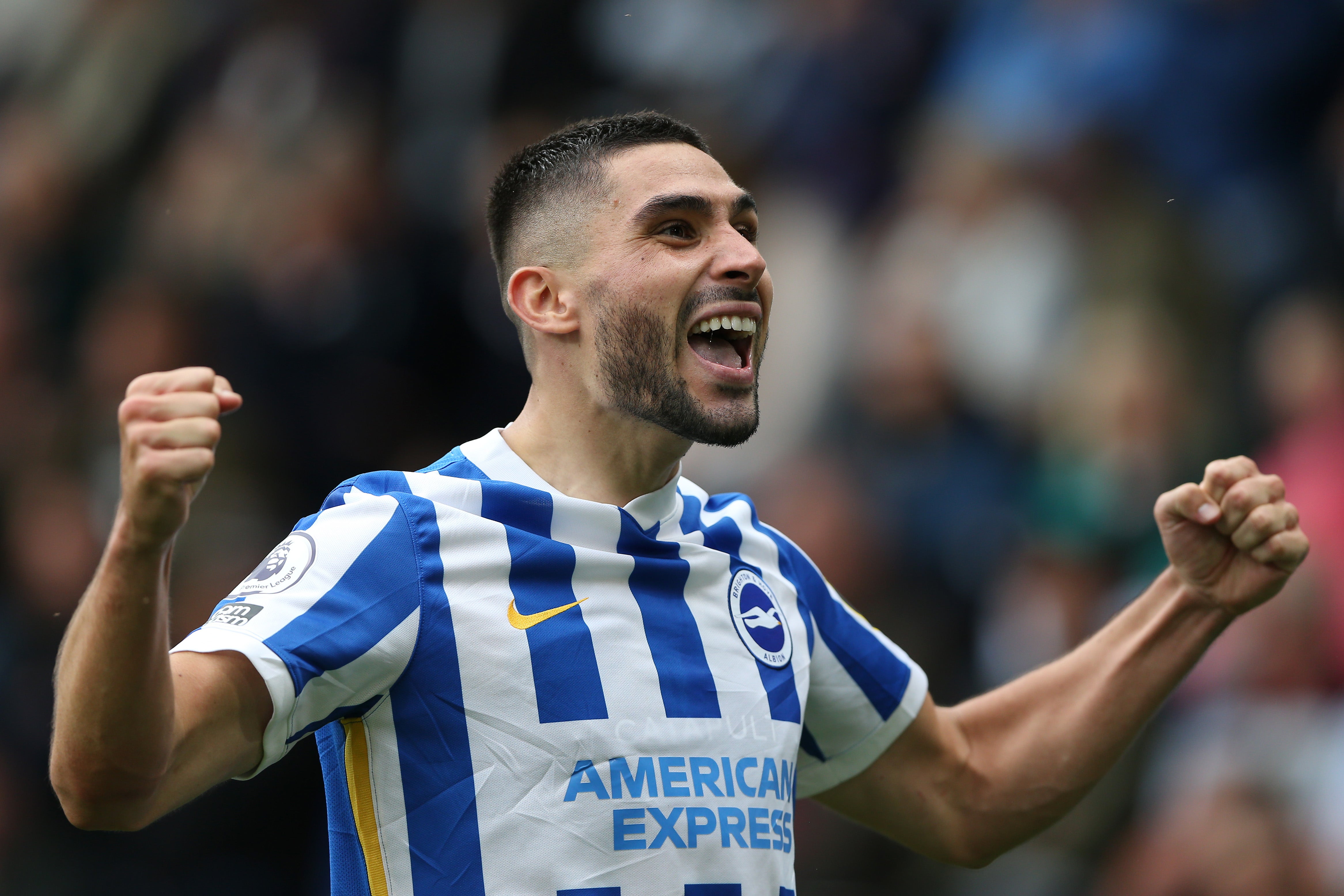 Brighton’s Neal Maupay scored his first goal of the season last week