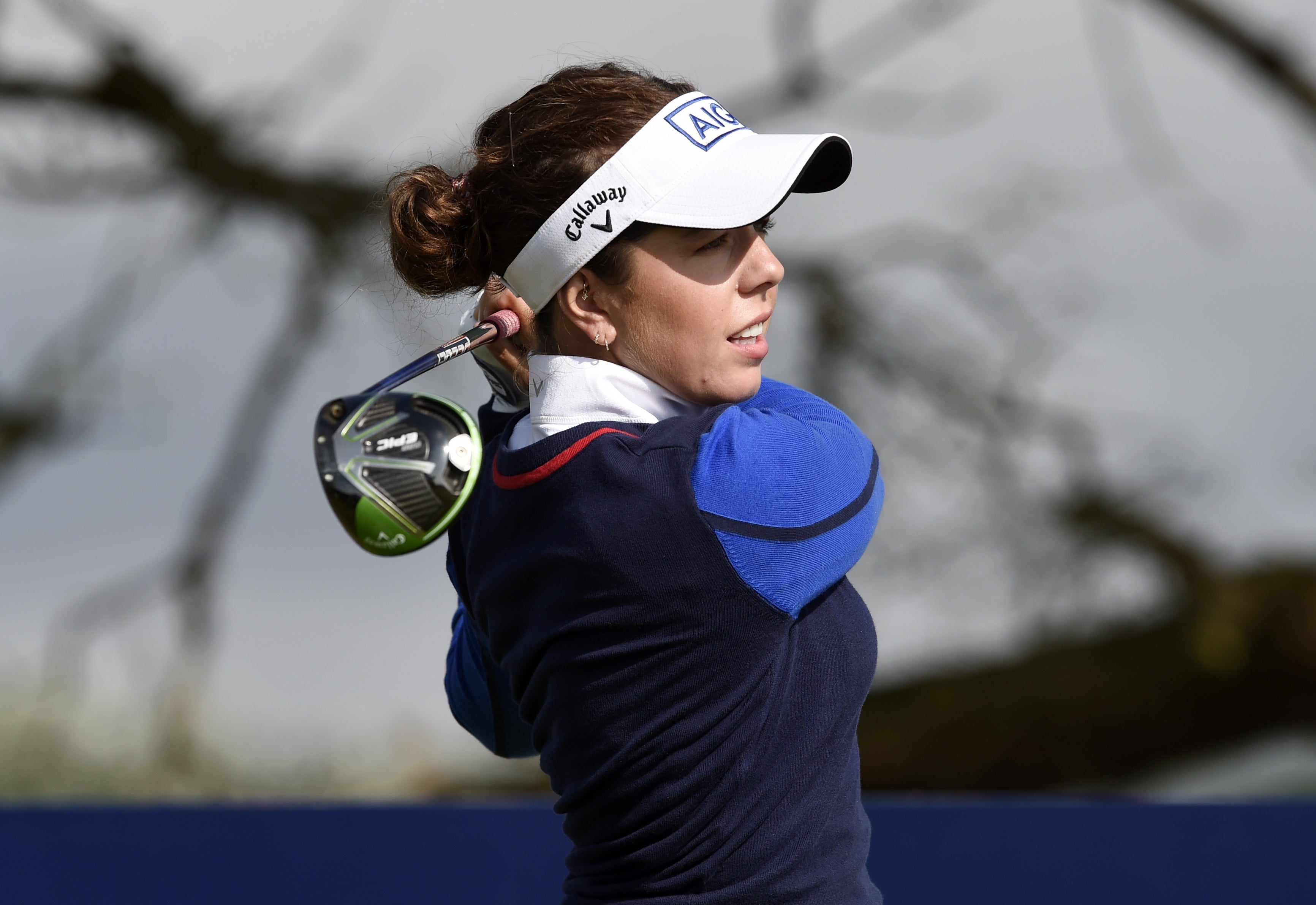 England’s Georgia Hall is chasing a second AIG Women’s Open title at Carnoustie (Ian Rutherford/PA)