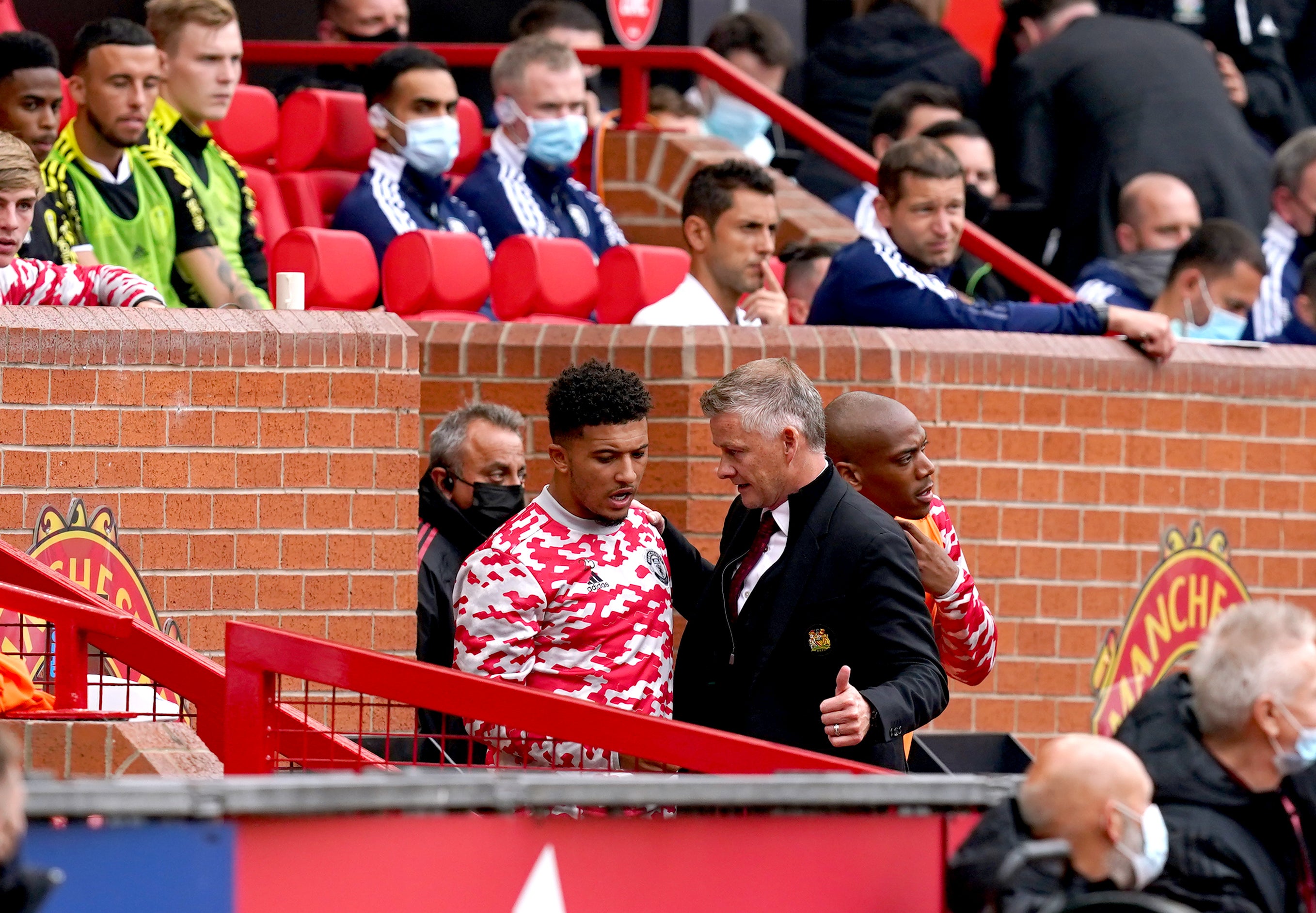 Jadon Sancho made his United debut off the bench against Leeds last weekend (Martin Rickett/PA)