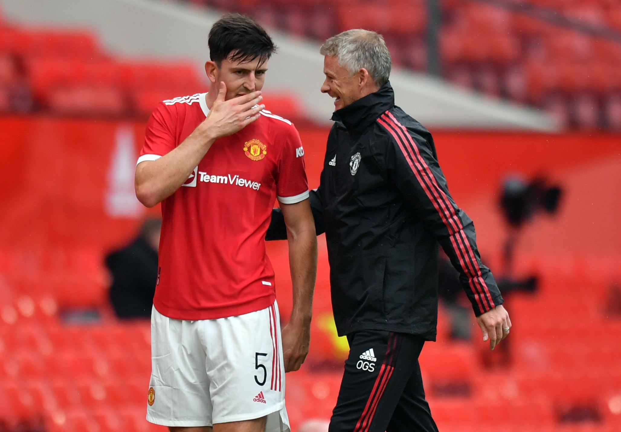 Ole Gunnar Solskjaer, right, wants Manchester United to kick on this weekend (Anthony Devlin/PA)