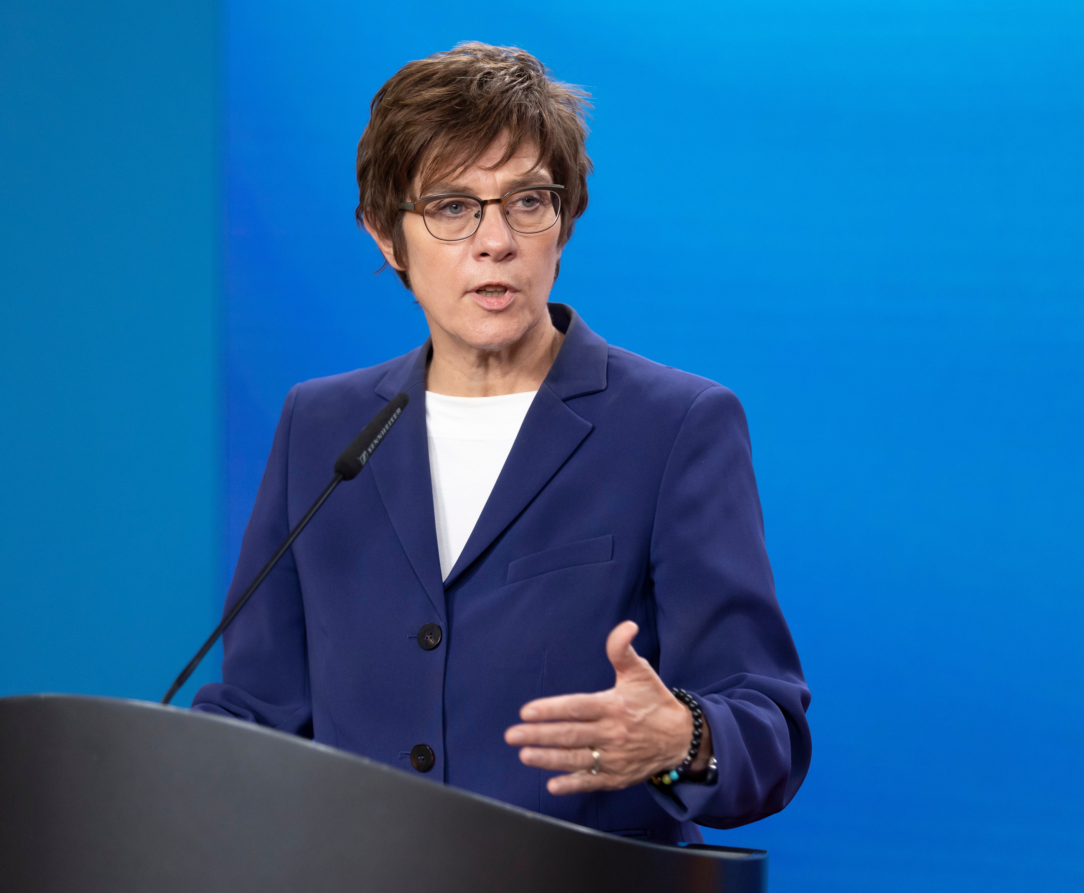 Germany’s Defense Minister, Annegret Kramp-Karrenbauer, was initially tipped to be Merkel’s successor